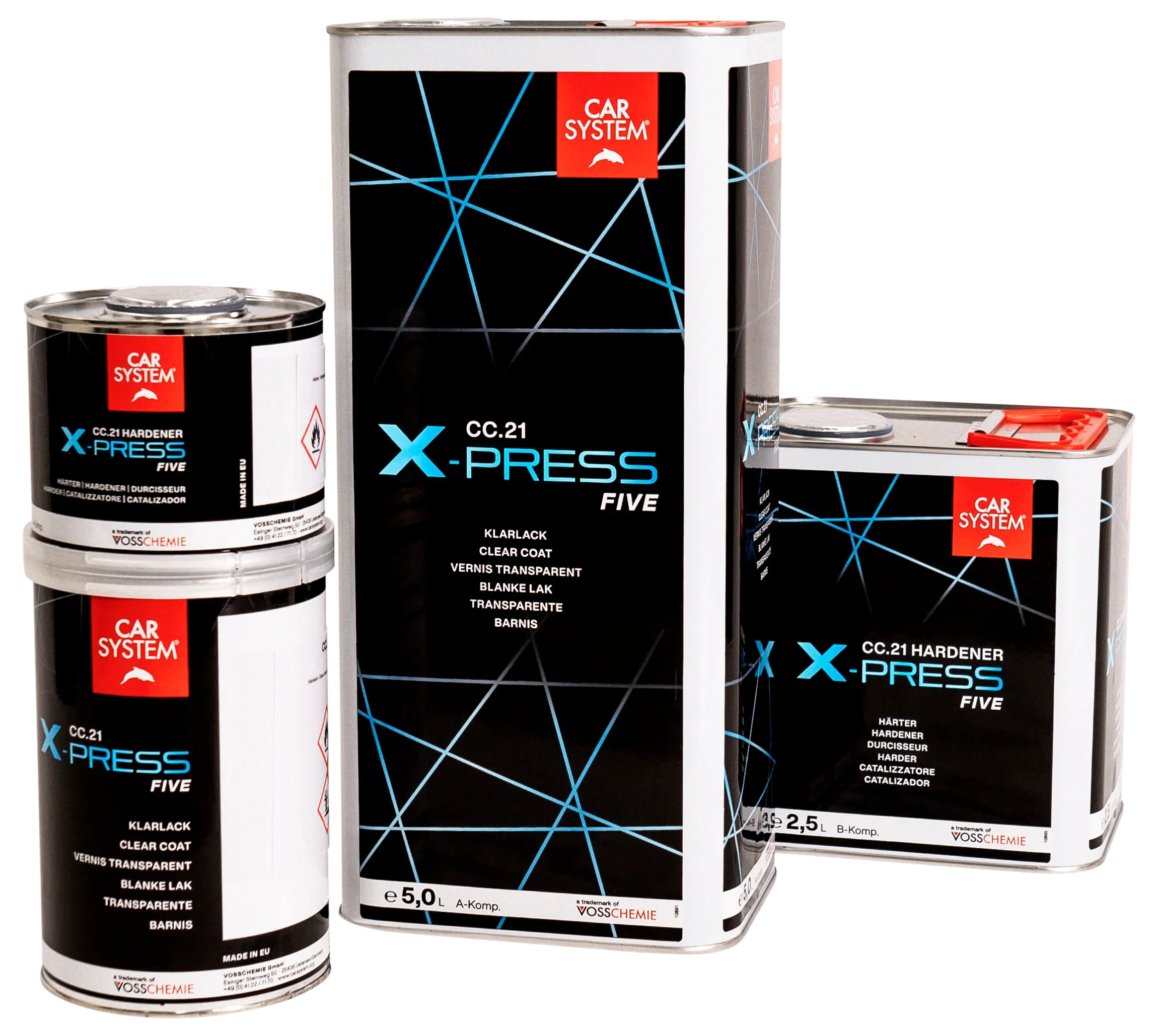 Kiezlack Carsystem CC.21 X‑press FIVE 2K Klarlack – 1,5 L oder 7,5 L Set (inkl. Härter)