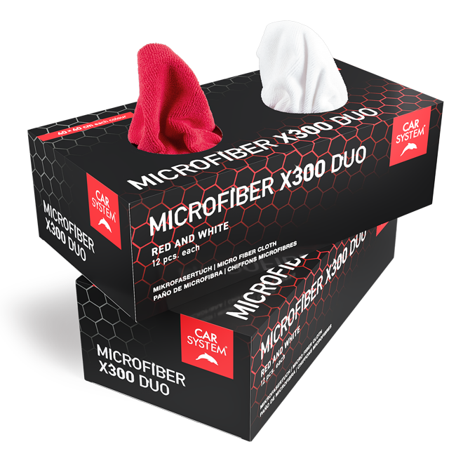 Carsystem Carsystem Microfiber X300 Duo Mikrofasertücher Box