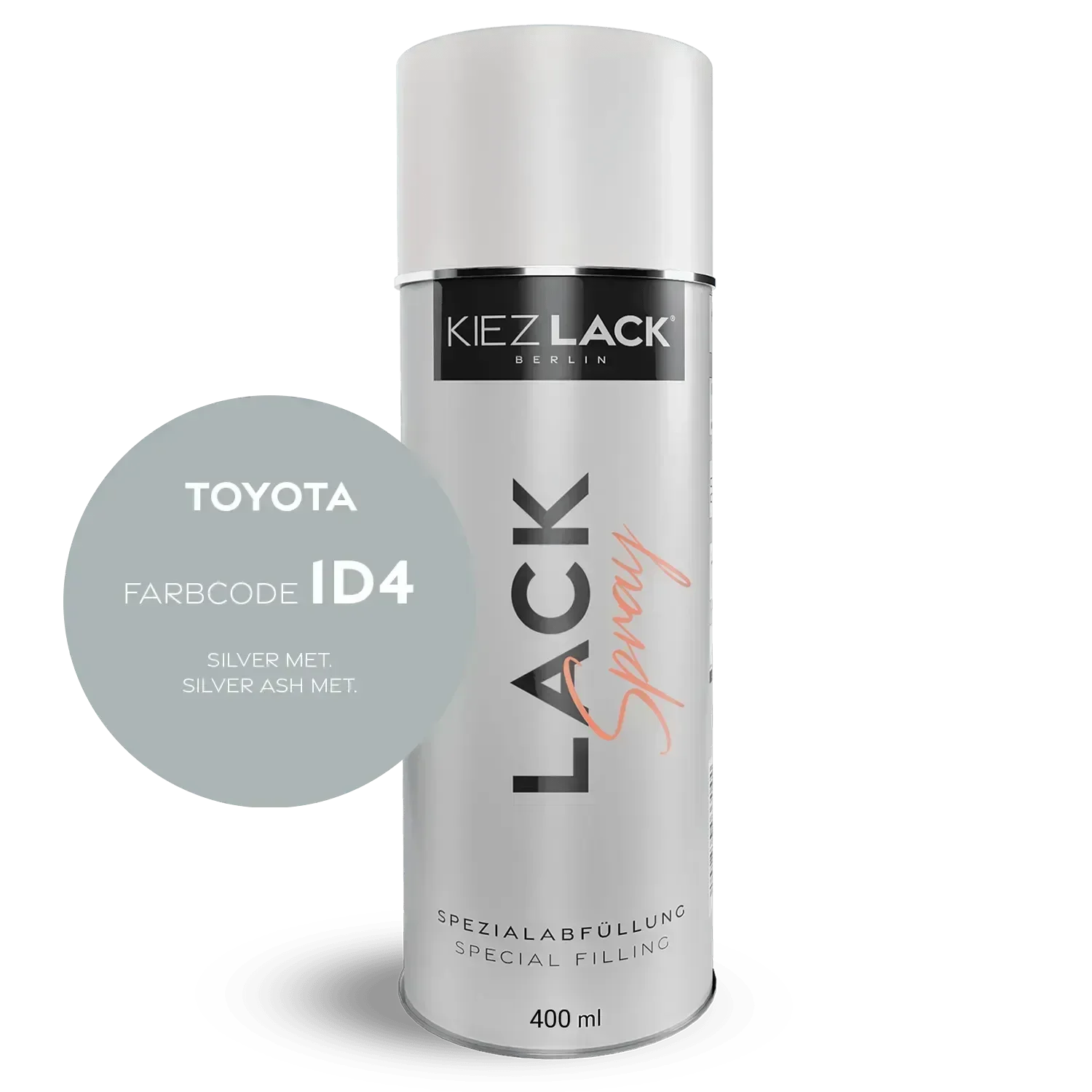 Kiezlack Autolack Spraydose Toyota 1D4 SILVER MET.