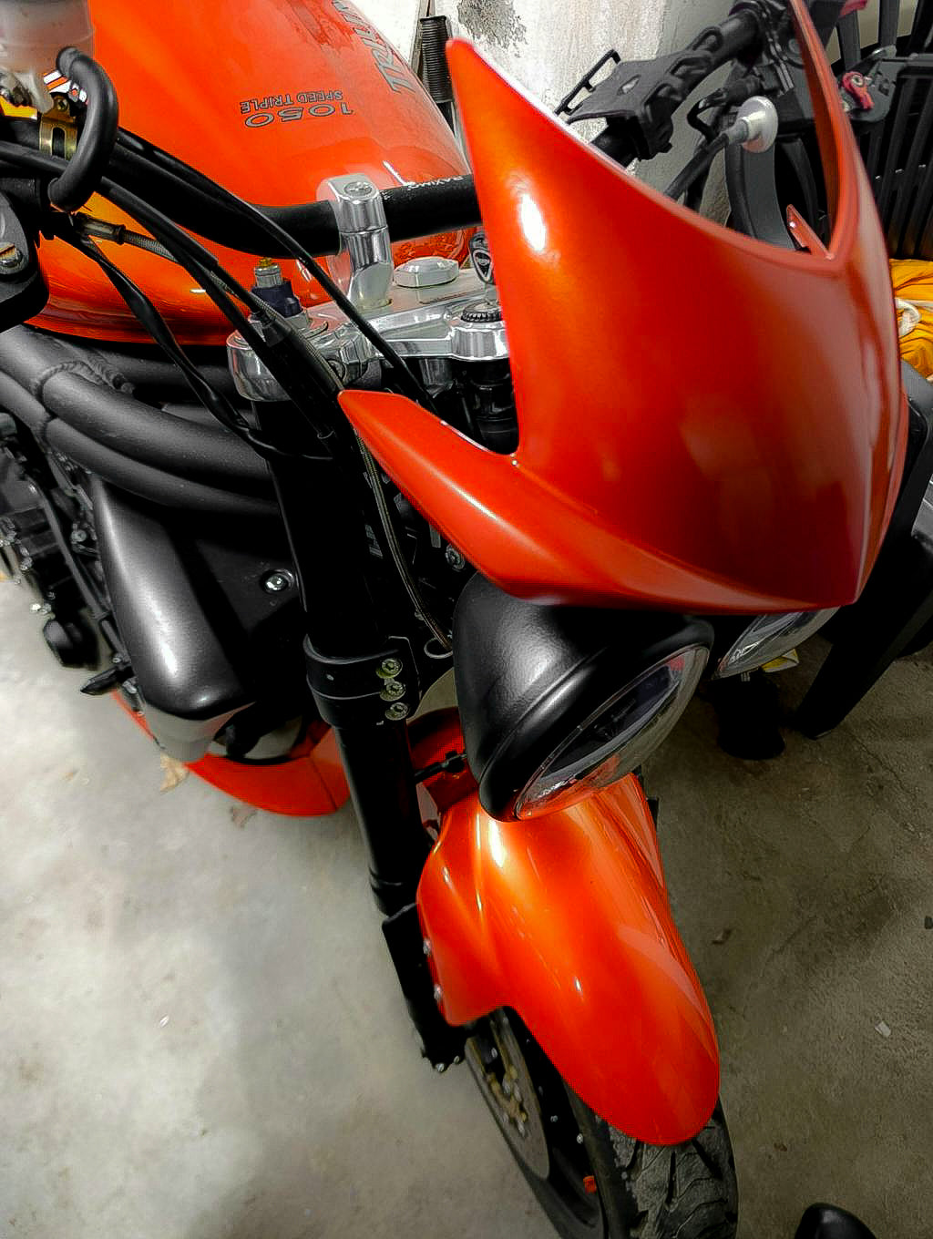 Kiezlack 1K Motorradlack Spraydose Triumph 153 BLAZING ORANGE PEARL