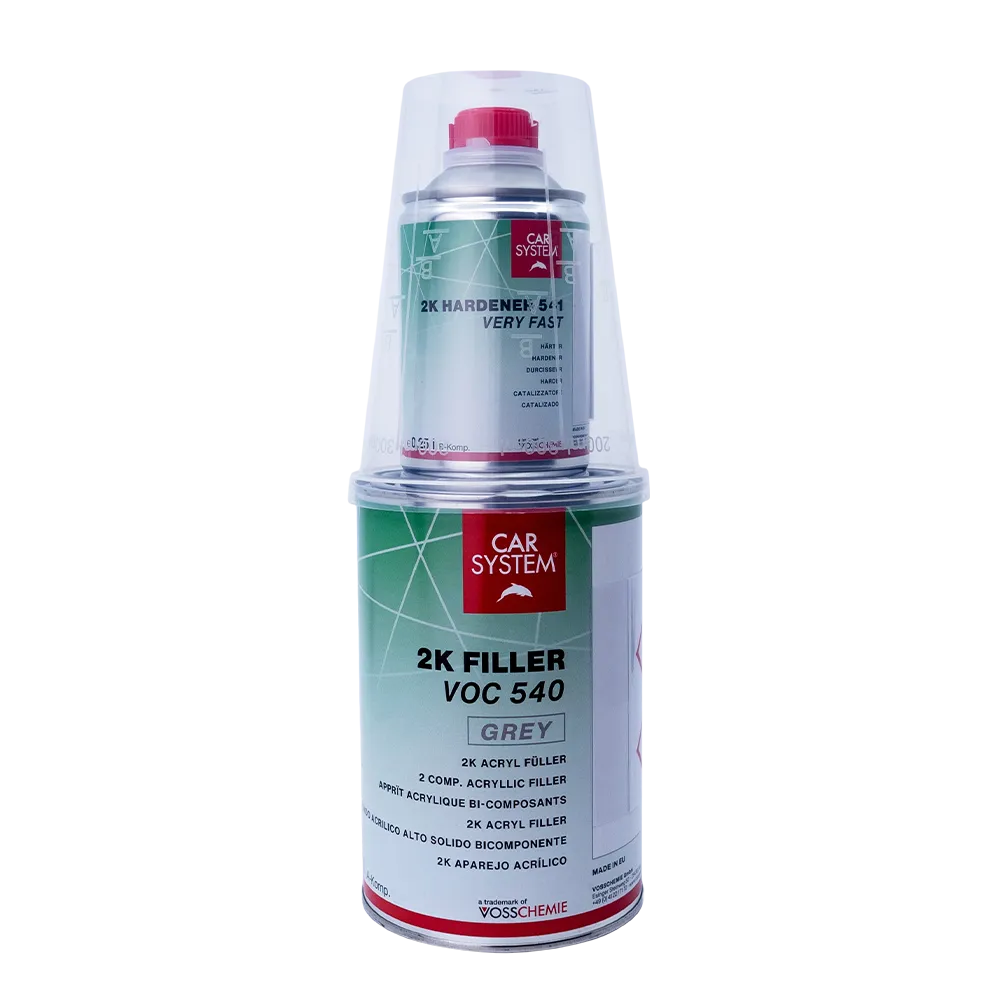 Carsystem Grau 2K Acryl Grundierfüller Rostschutz 1,25L