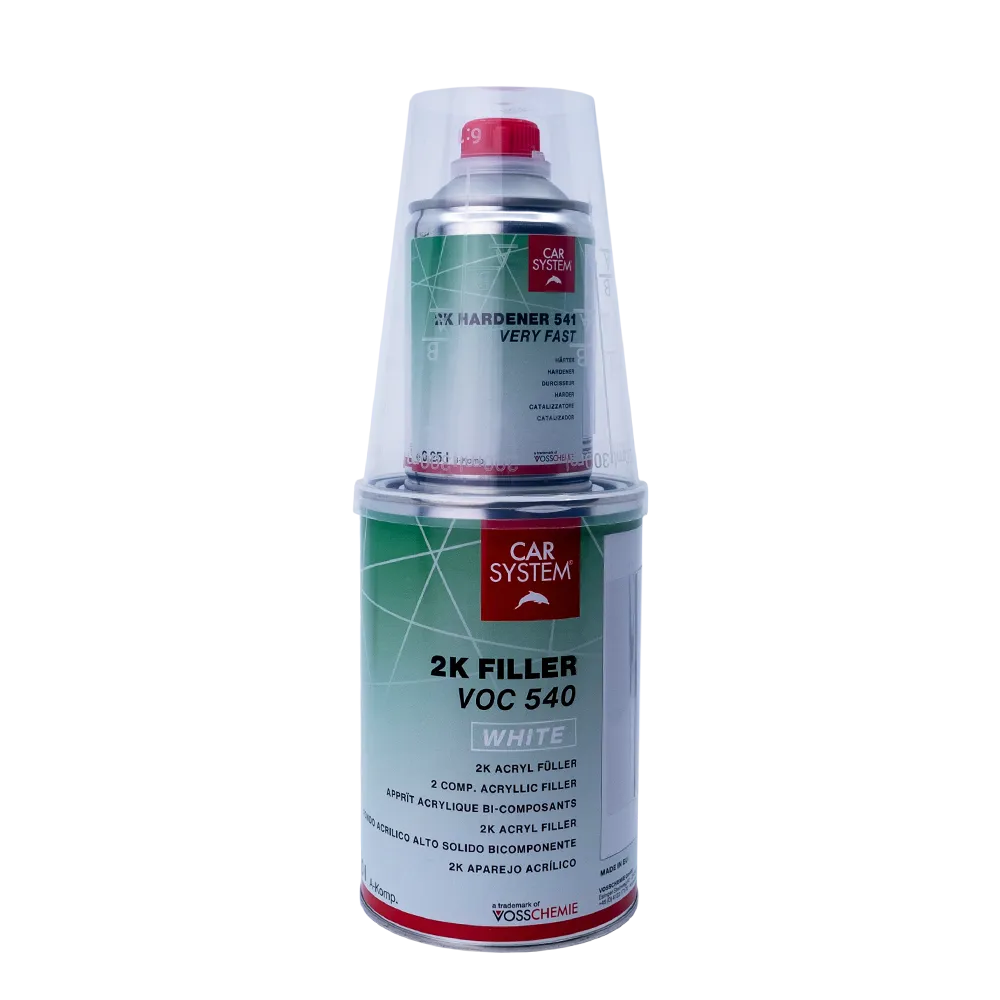 Carsystem Weiß 2K Acryl Grundierfüller Rostschutz 1,25L
