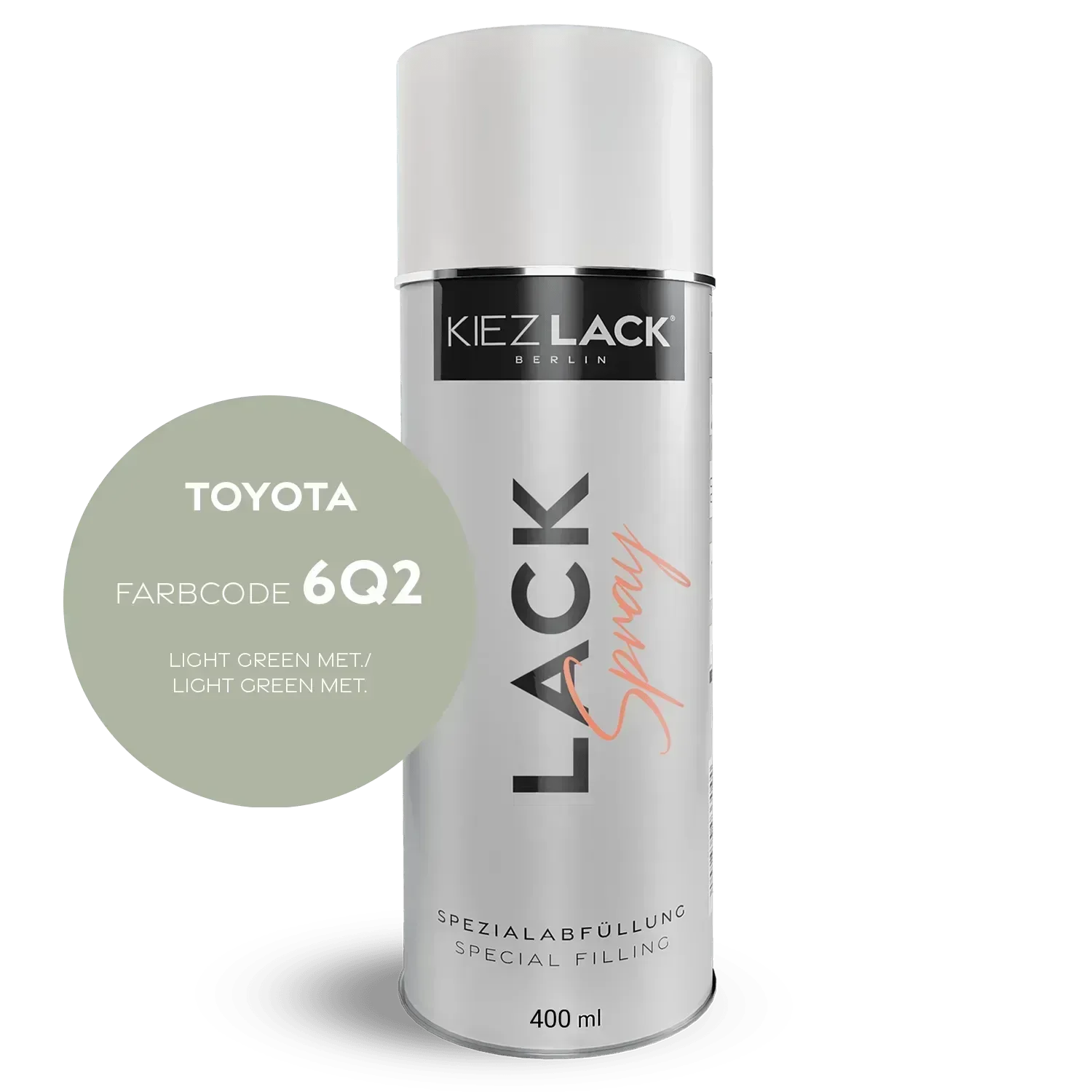 Kiezlack Autolack Spraydose Toyota 6Q2 LIGHT GREEN MET.