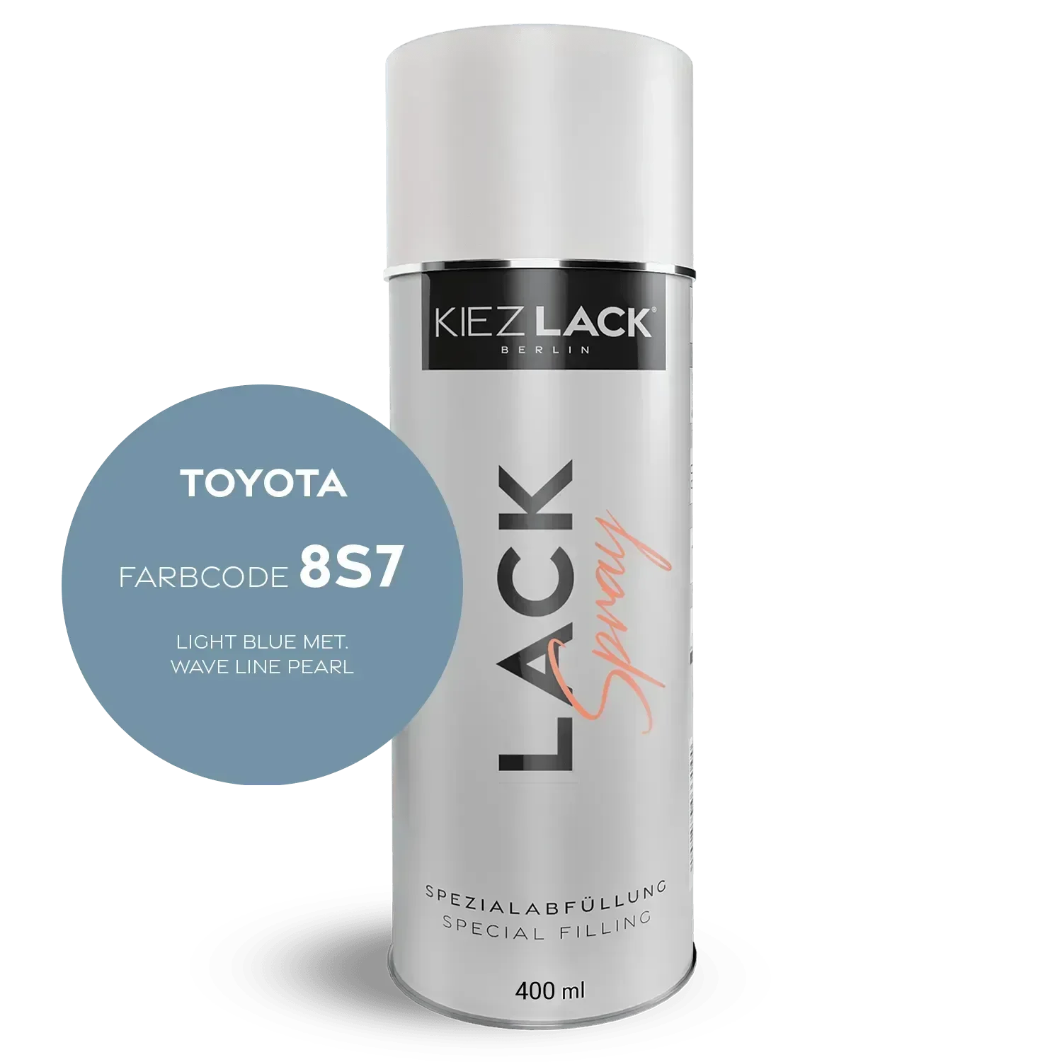 Kiezlack Autolack Spraydose Toyota 8S7 LIGHT BLUE MET.