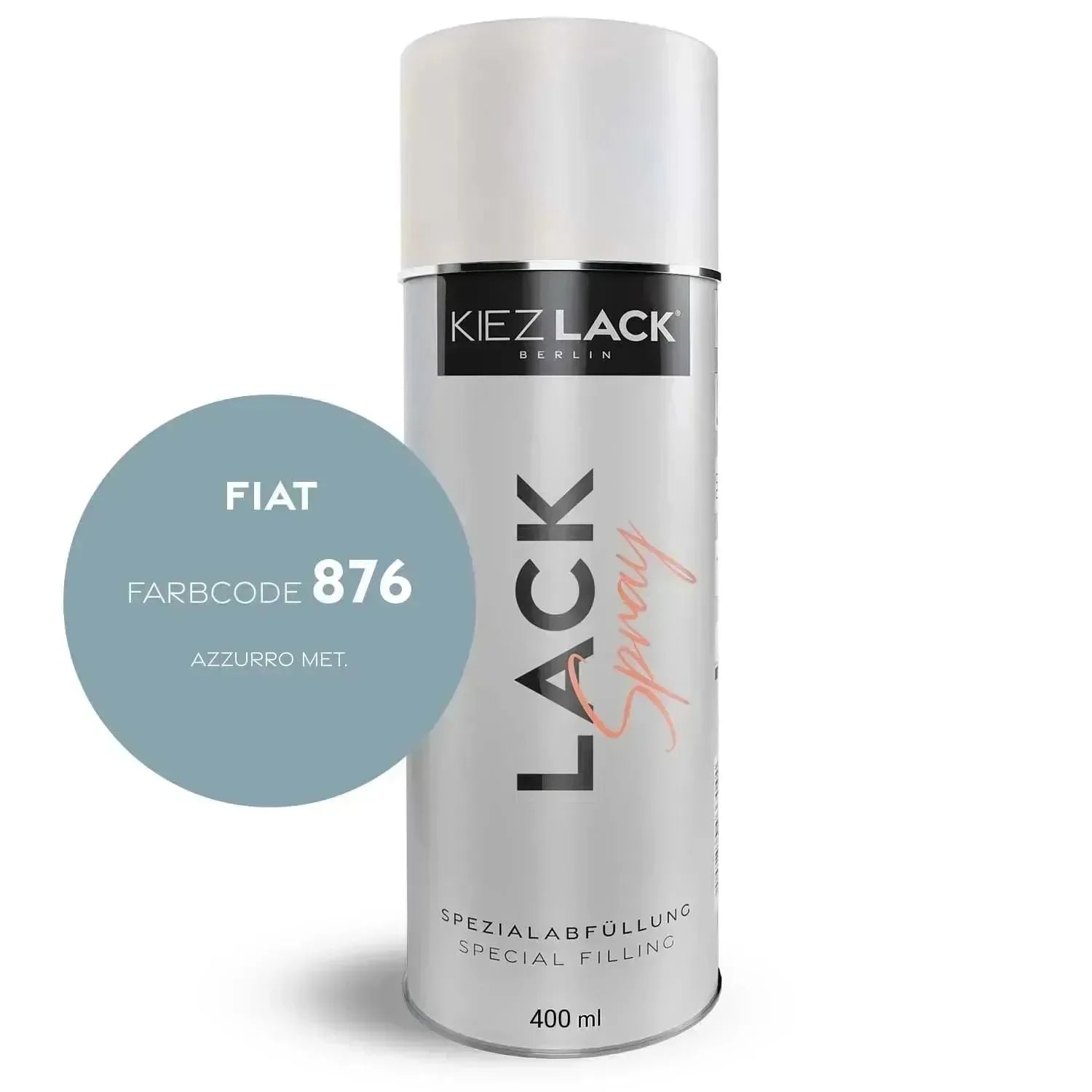 Kiezlack Lackspray Autolack Spraydose FIAT 876 AZZURRO MET.