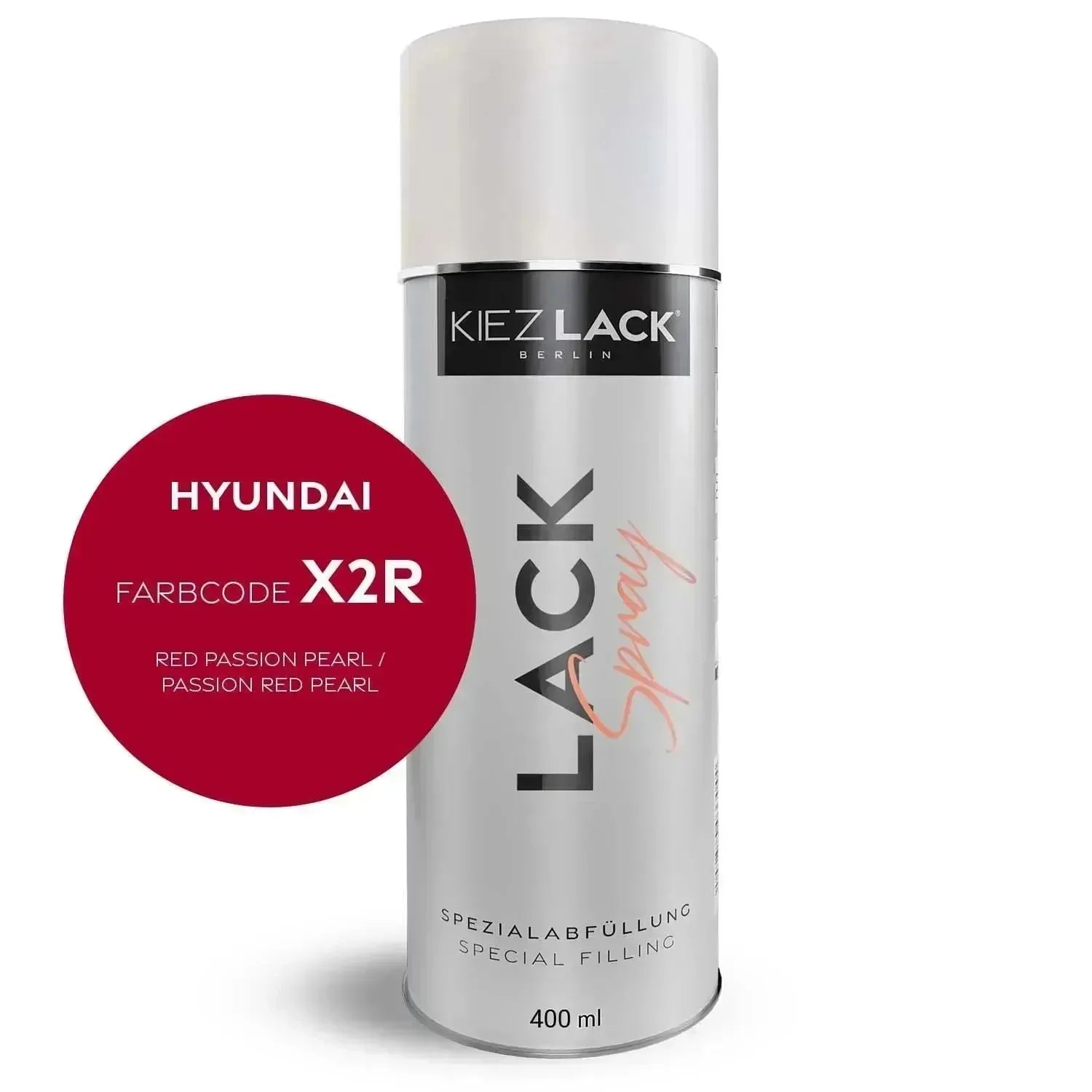 Kiezlack Lackspray Autolack Spraydose HYUNDAI X2R RED PASSION PEARL