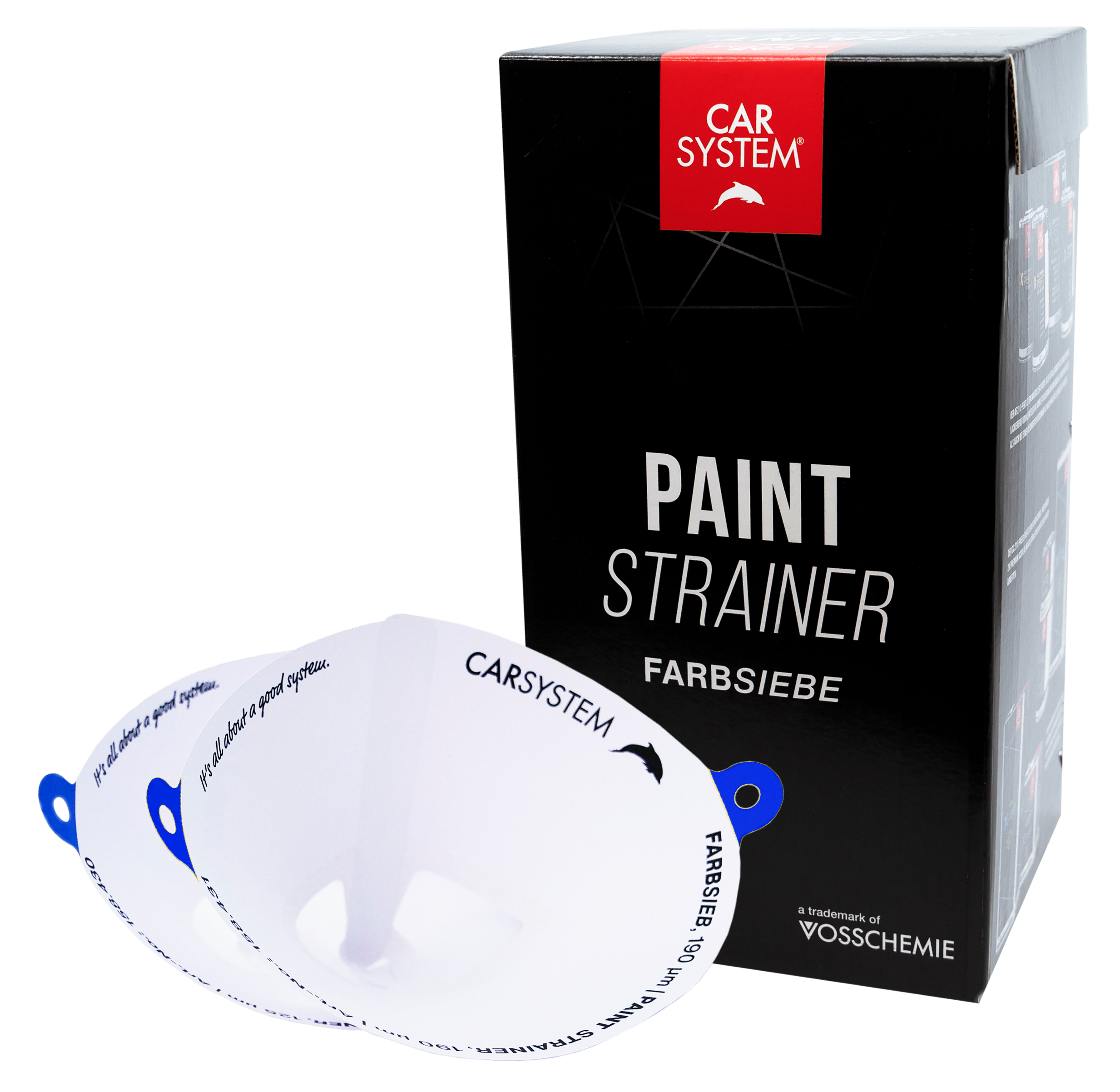 Carsystem Blau / 125 µ / Box (250 Stk.) Carsystem Lacksiebe PAINT STRAINER Einweg-Farbsiebe