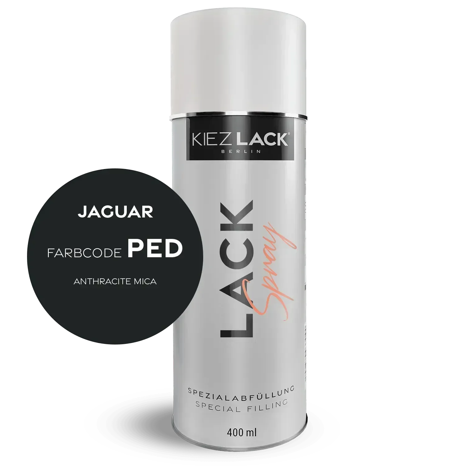 Kiezlack Lackspray Autolack Spraydose JAGUAR PED ANTHRACITE MICA Lackspray
