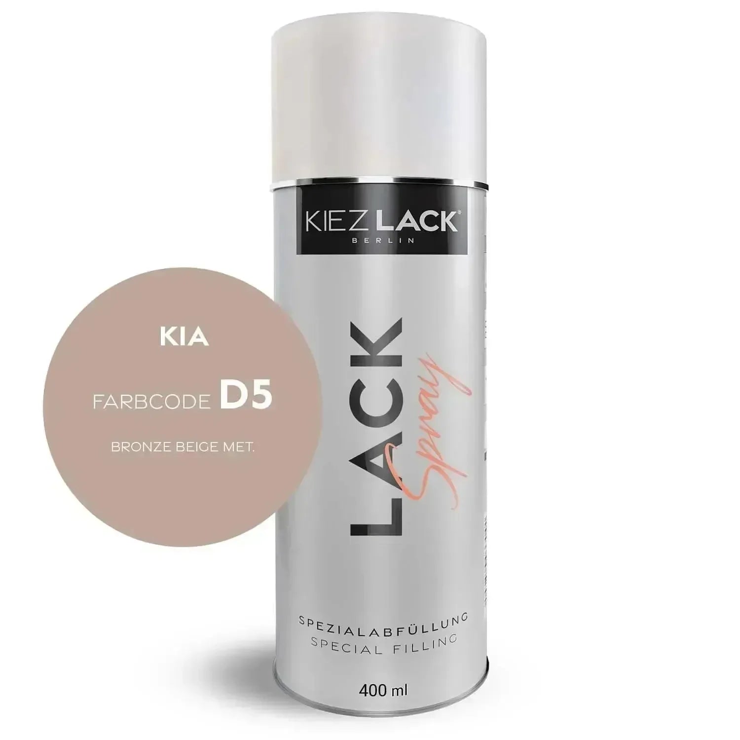 Kiezlack Lackspray Autolack Spraydose KIA D5 BRONZE BEIGE MET.