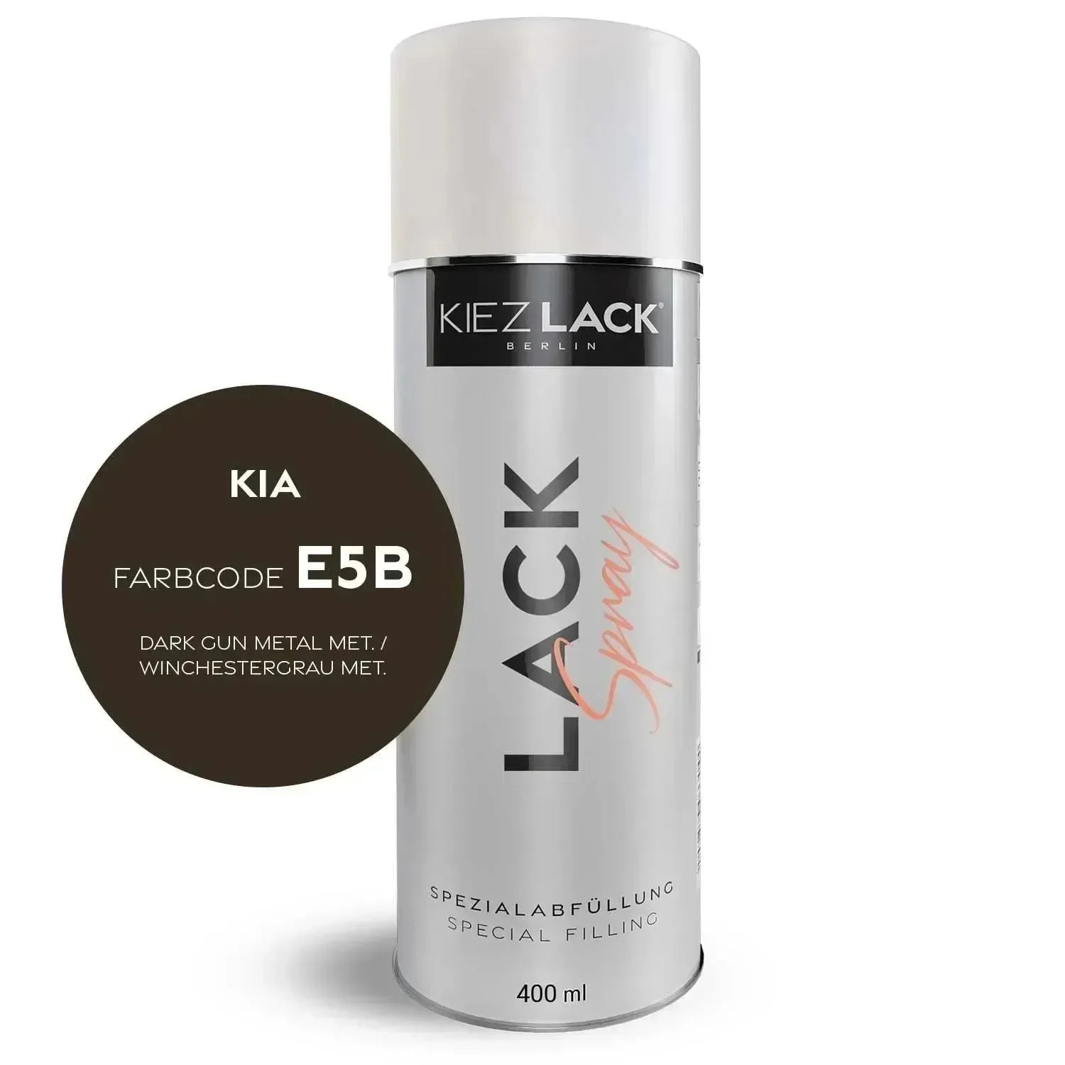 Kiezlack Lackspray Autolack Spraydose KIA E5B DARK GUN METAL MET.