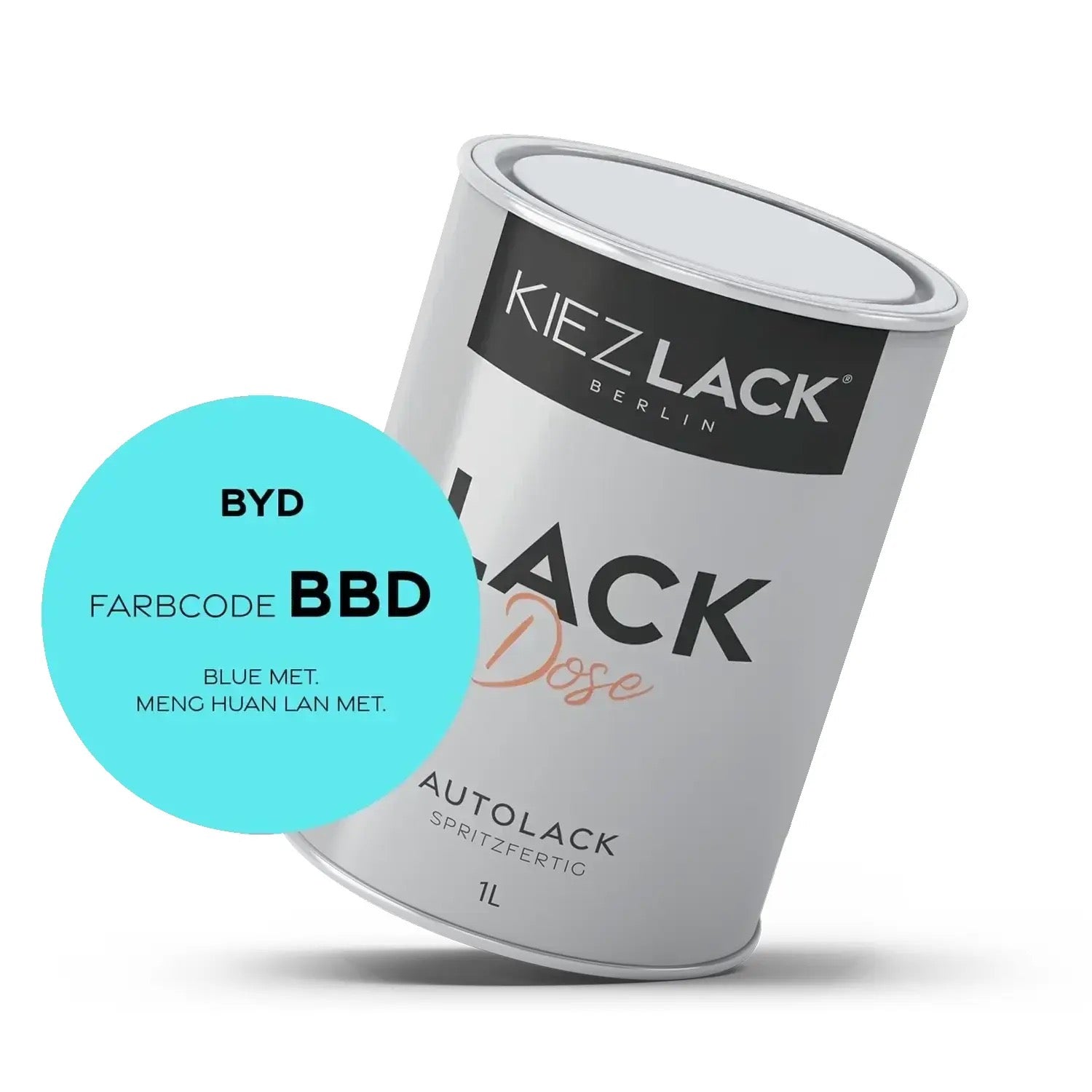 Kiezlack 1K Autolack Lackdose Basislack spritzfertig BYD BBD BLUE MET.