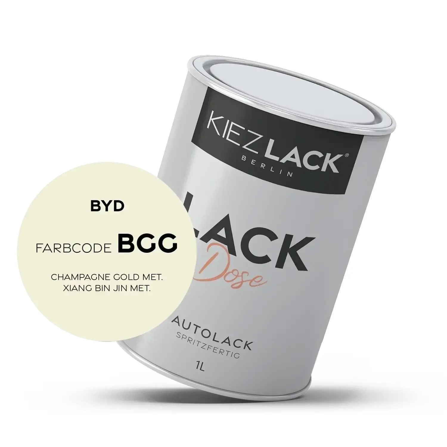 Kiezlack 1K Autolack Lackdose Basislack spritzfertig BYD BG ENVIRONMENTAL GREEN