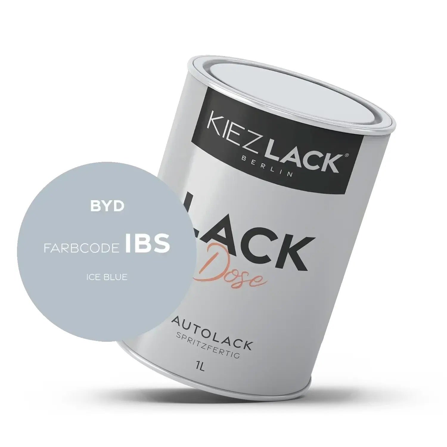 Kiezlack 1K Autolack Lackdose Basislack spritzfertig BYD IBS ICE BLUE