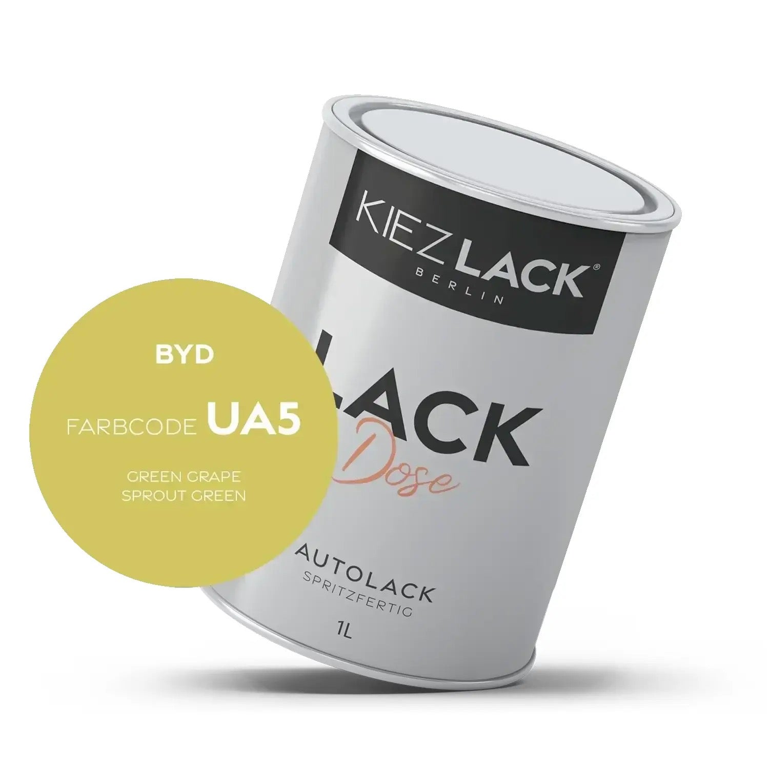 Kiezlack 1K Autolack Lackdose Basislack spritzfertig BYD UA5 GREEN GRAPE