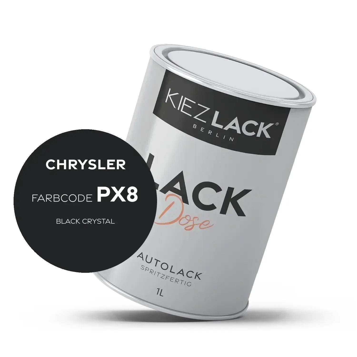 Kiezlack 1K Autolack Lackdose Basislack spritzfertig CHRYSLER PX8 BLACK CRYSTAL
