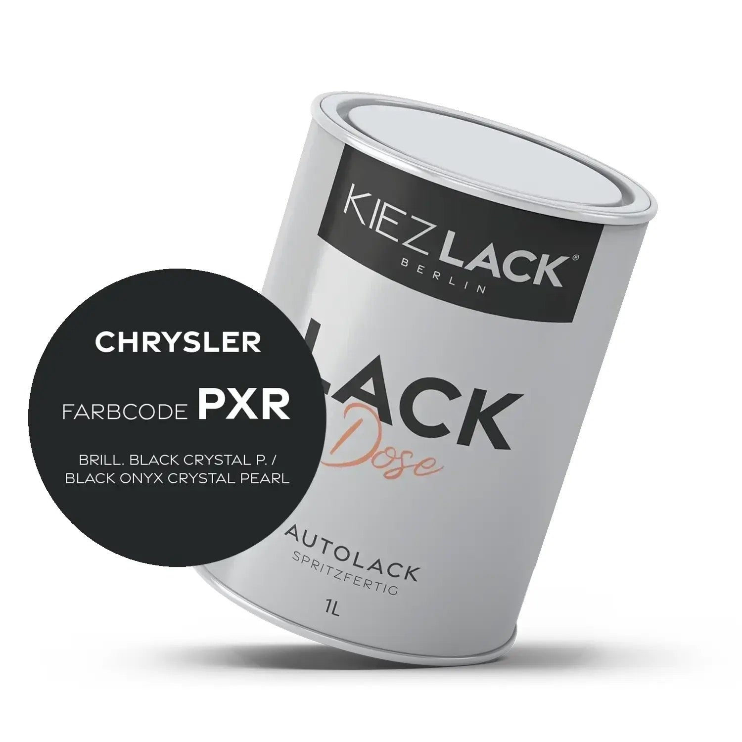 Kiezlack 1K Autolack Lackdose Basislack spritzfertig CHRYSLER PXR BRILL. BLACK CRYSTAL P.