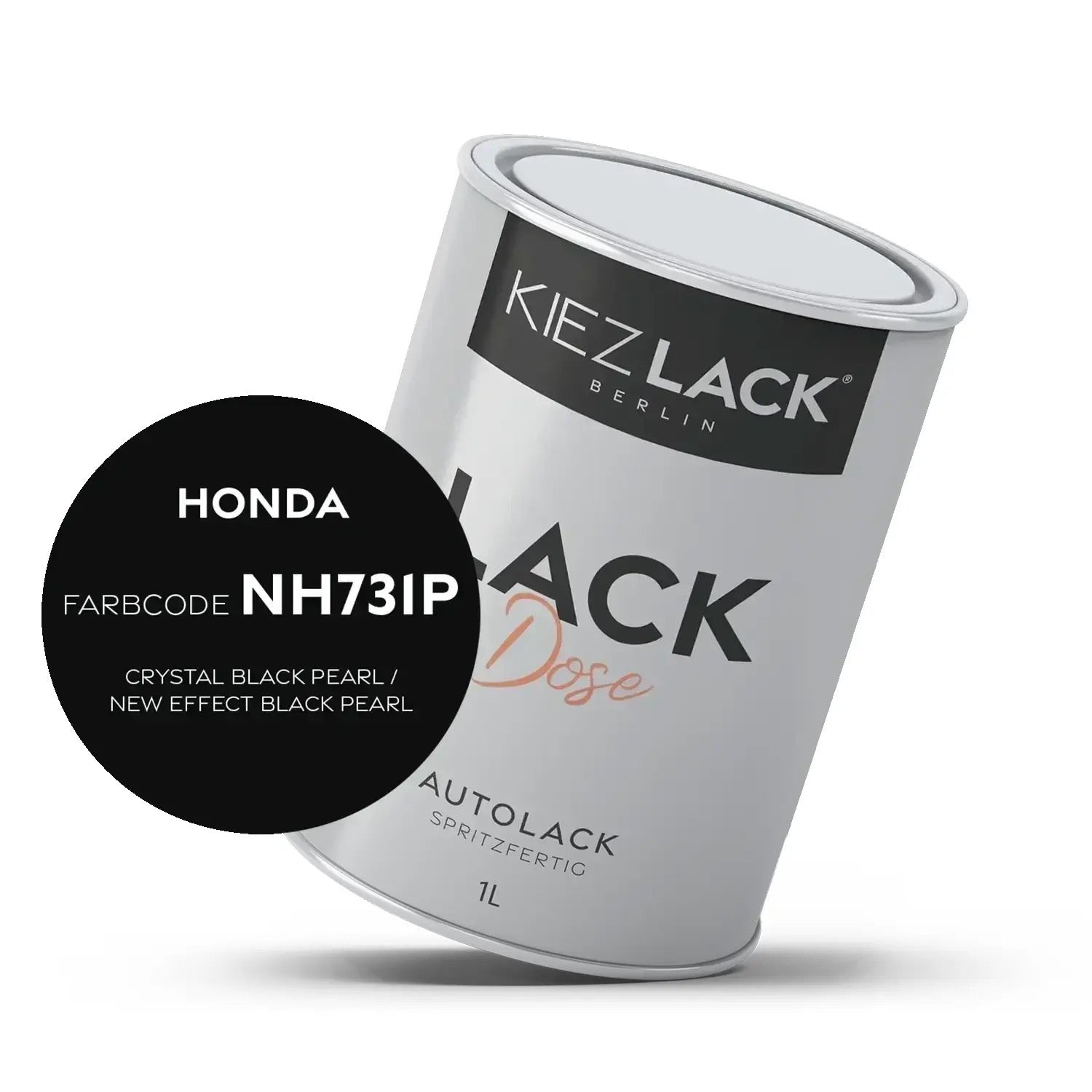 Kiezlack 1K Autolack Lackdose Basislack spritzfertig HONDA NH731P CRYSTAL BLACK PEARL