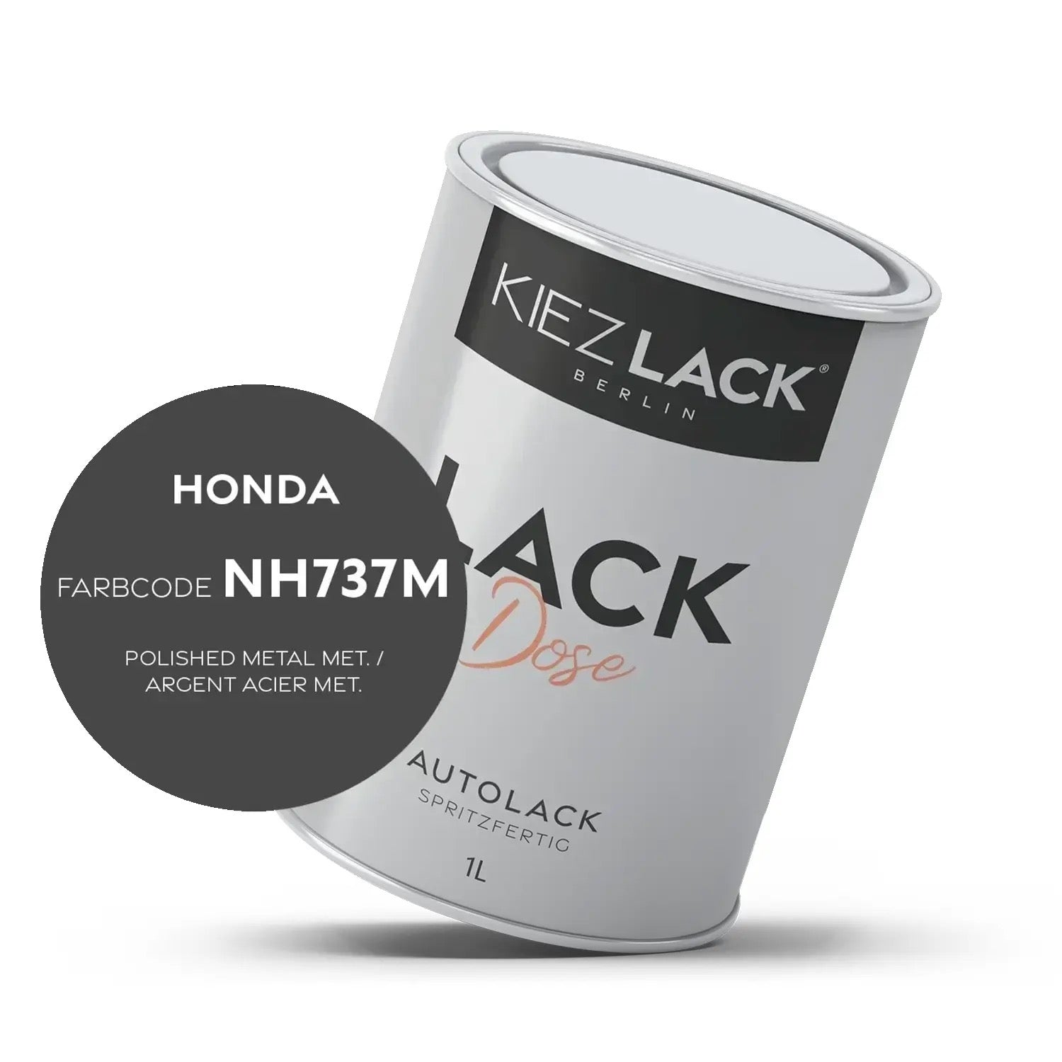 Kiezlack 1K Autolack Lackdose Basislack spritzfertig HONDA NH737M POLISHED METAL MET.