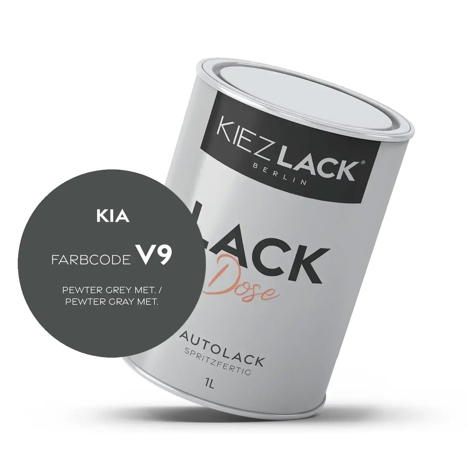 Kiezlack 1K Autolack Lackdose Basislack spritzfertig KIA UD CLEAR WHITE