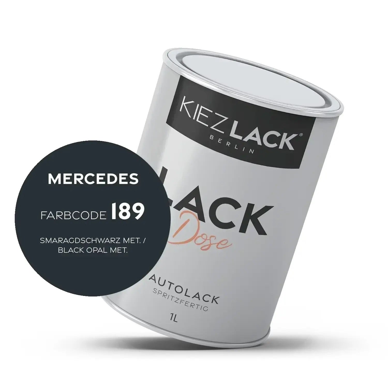 Kiezlack 1K Autolack Lackdose Basislack spritzfertig VOLVO 189 POLAR WHITE