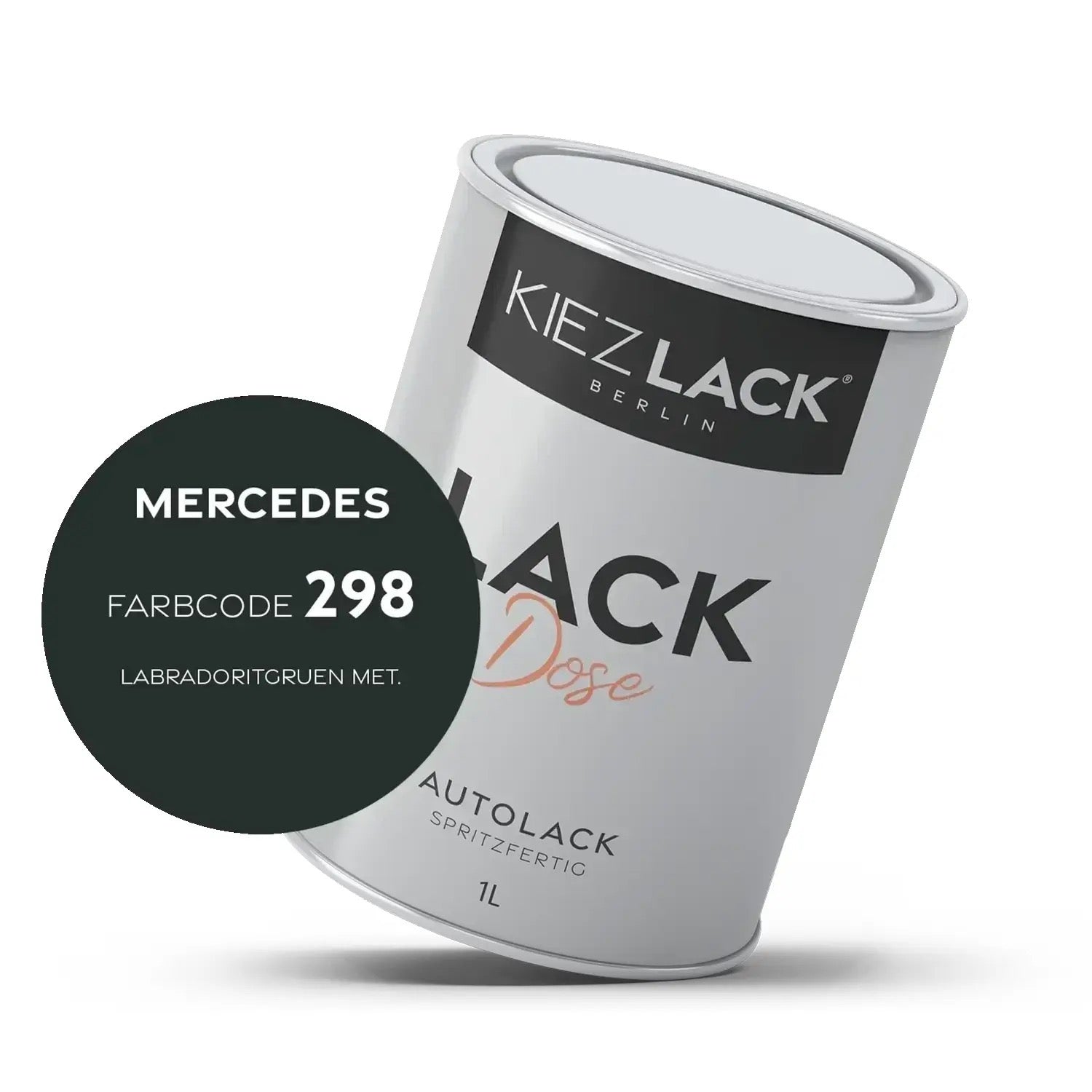 Kiezlack 1K Autolack Lackdose Basislack spritzfertig OPEL 298 MITTERNACHTSSCHWARZ M.