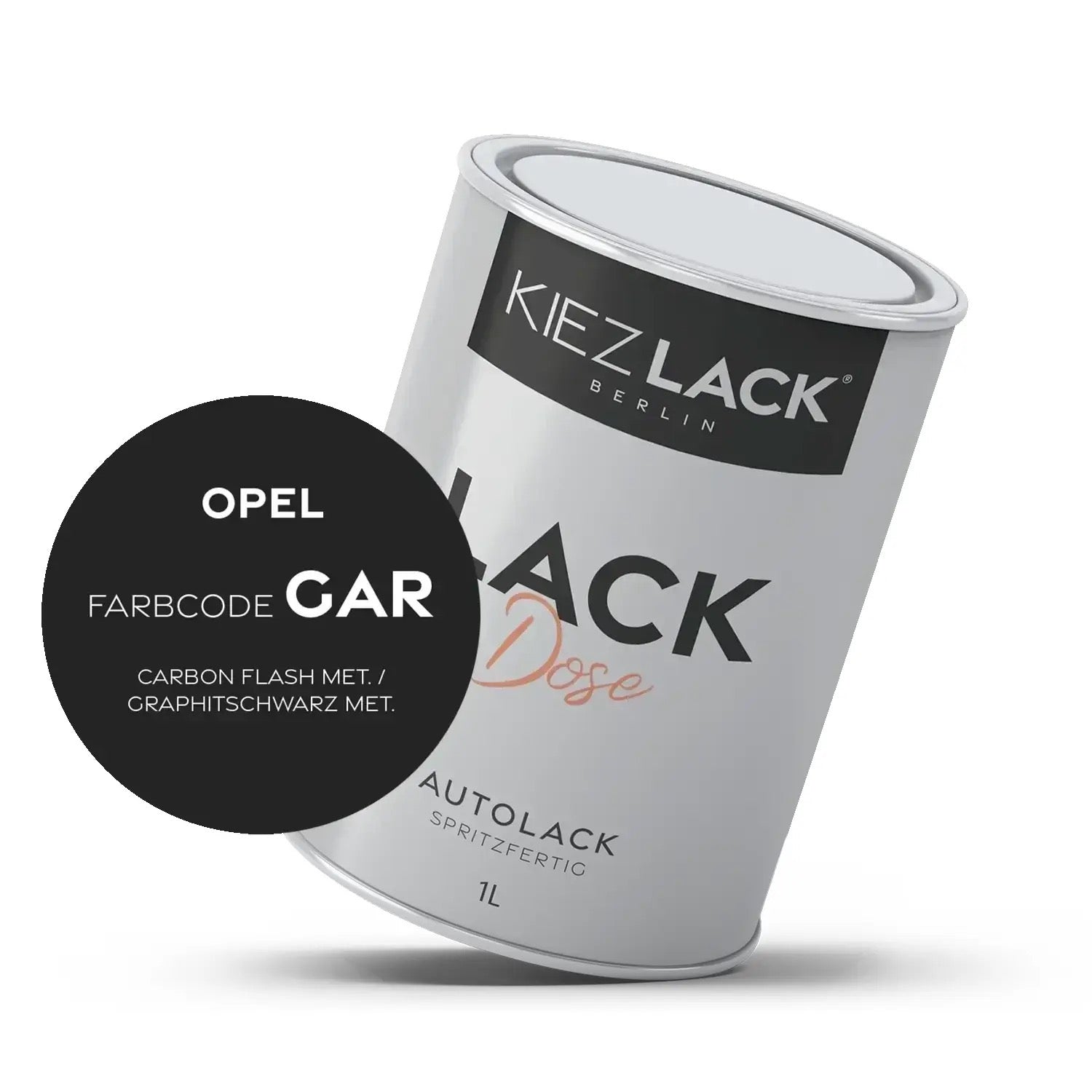 Kiezlack 1K Autolack Lackdose Basislack spritzfertig OPEL GAR CARBON FLASH MET.
