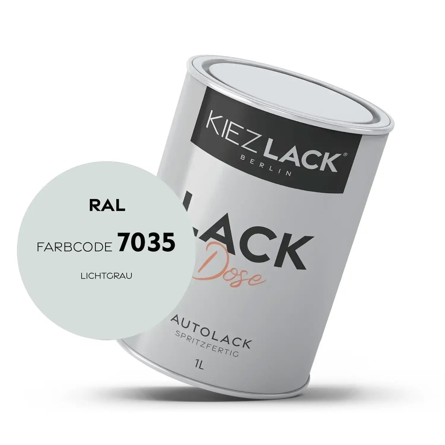 Kiezlack 1K Autolack Lackdose Basislack spritzfertig RAL 7035 LICHTGRAU