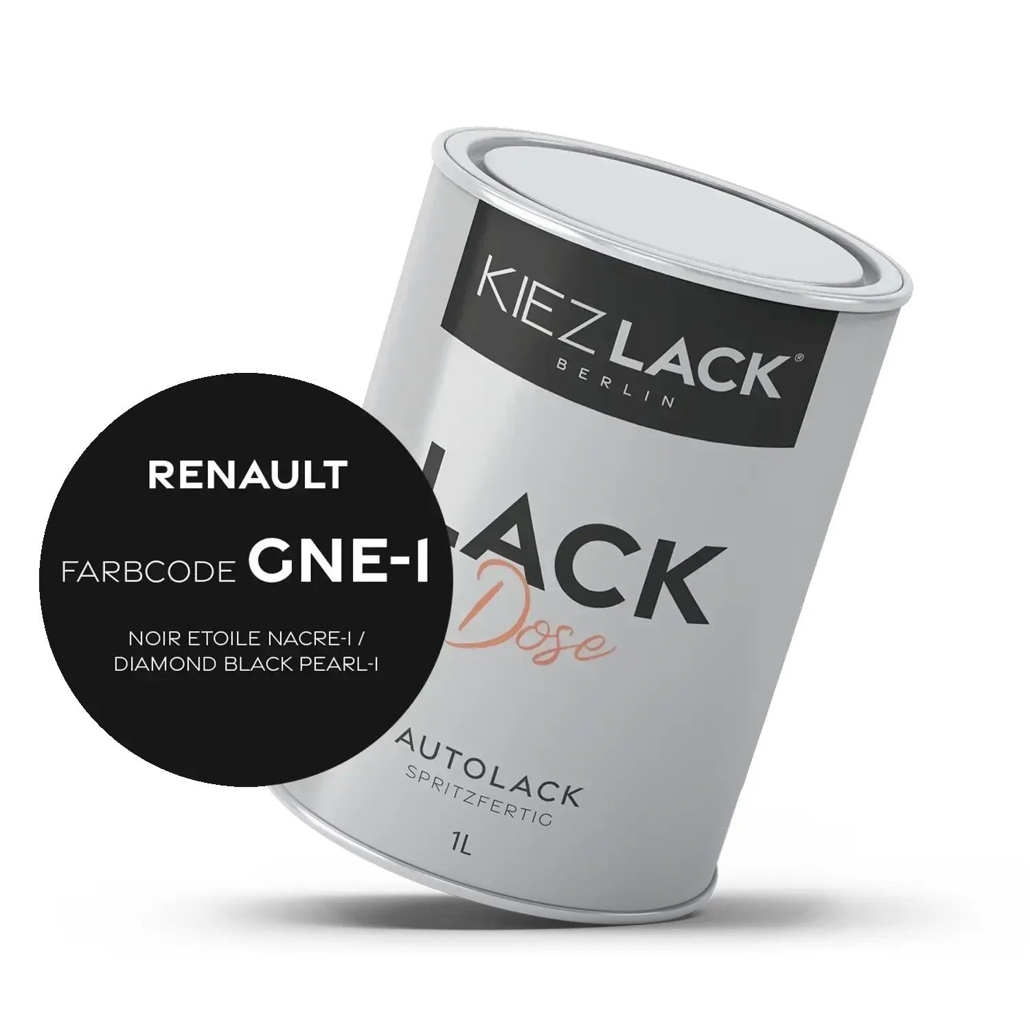 Kiezlack 1K Autolack Lackdose Basislack spritzfertig Renault GNE NOIR ETOILE NACRE