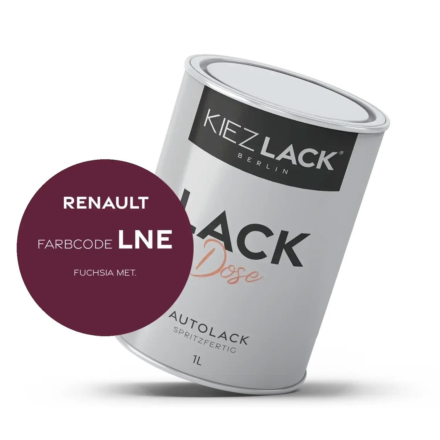 Kiezlack 1K Autolack Lackdose Basislack spritzfertig Renault LNE FUCHSIA MET.