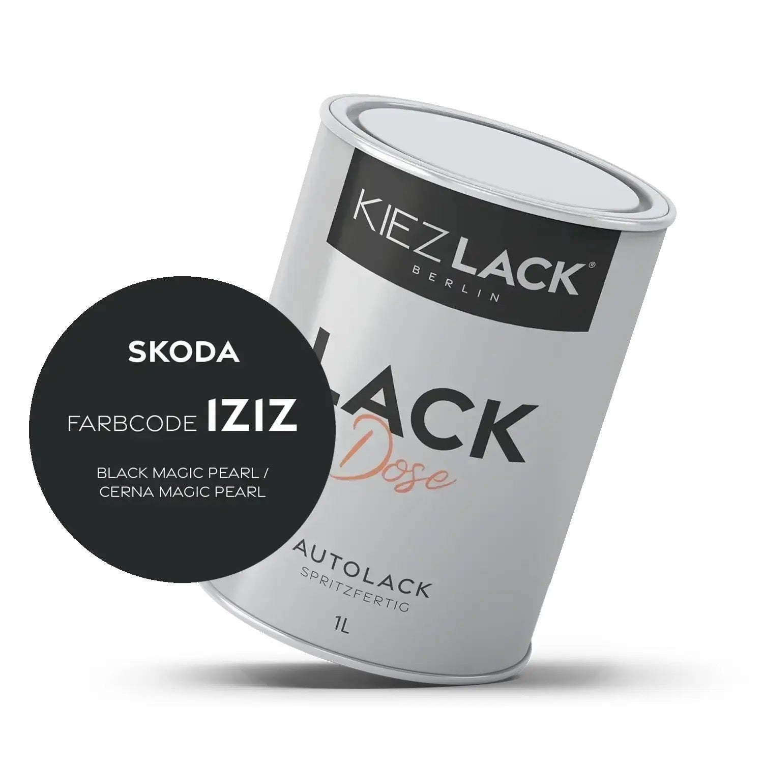 Kiezlack 1K Autolack Lackdose Basislack spritzfertig Skoda 1Z1Z BLACK MAGIC PEARL