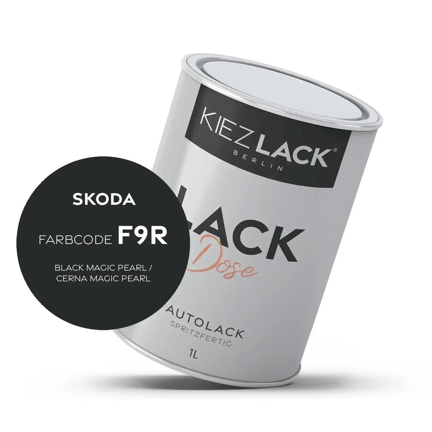Kiezlack 1K Autolack Lackdose Basislack spritzfertig Skoda F9R BLACK MAGIC PEARL