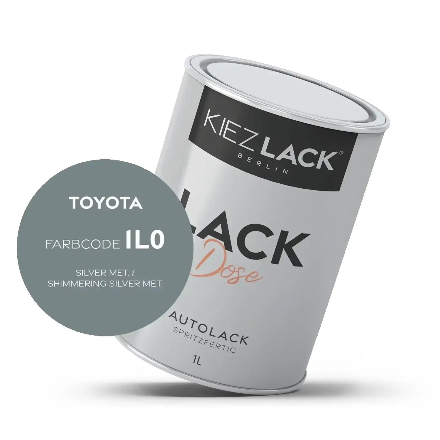 Kiezlack 1K Autolack Lackdose Basislack spritzfertig Toyota 1j7 SONIC TITANIUM MET.