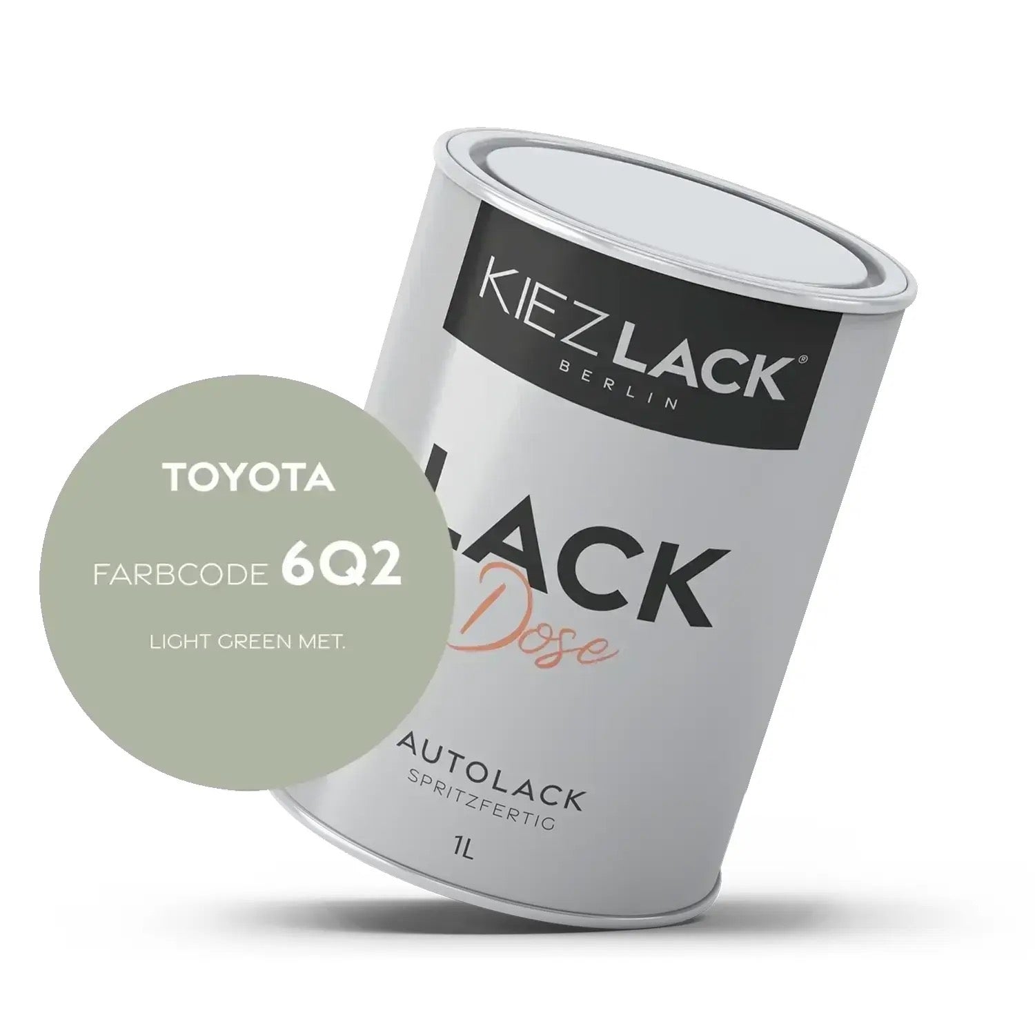 Kiezlack 1K Autolack Lackdose Basislack spritzfertig Toyota 6Q2 LIGHT GREEN MET.