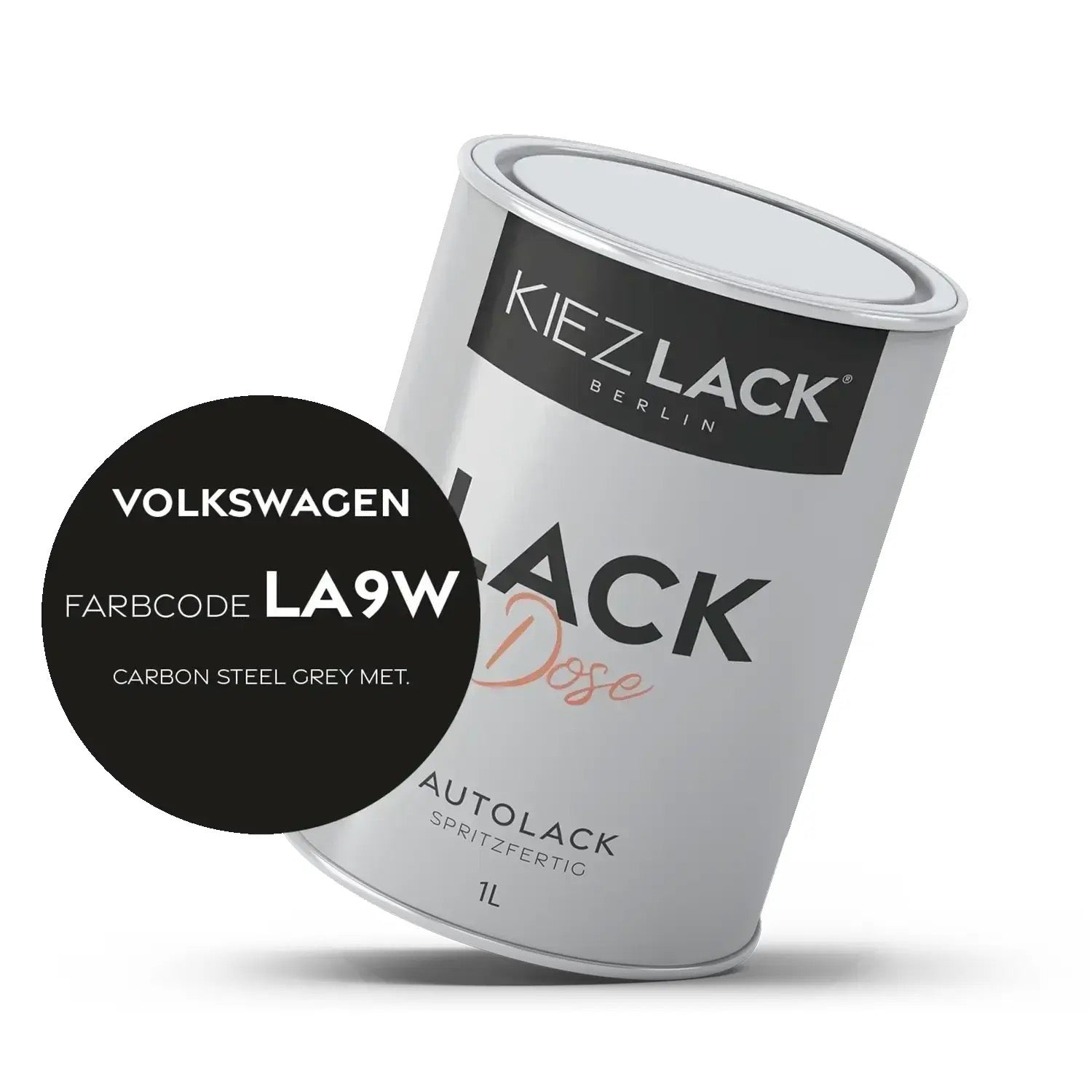 Kiezlack 1K Autolack Lackdose Basislack spritzfertig Volkswagen LA9V BRILLANTSCHWARZ MET.