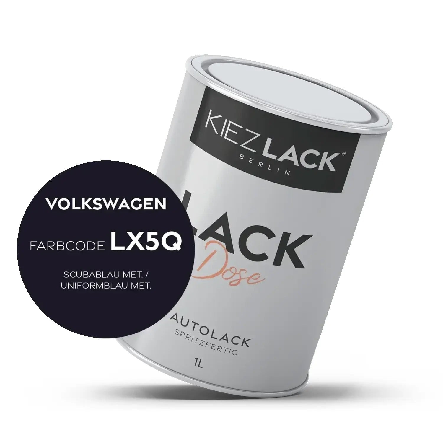 Kiezlack 1K Autolack Lackdose Basislack spritzfertig Volkswagen LW5Z JAZZ BLUE PEARL