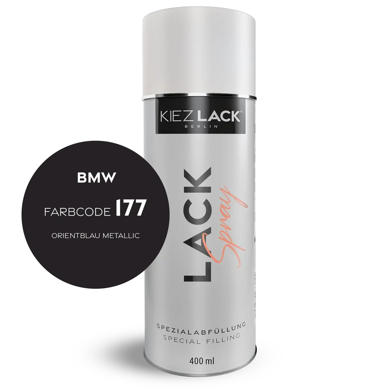 Kiezlack 1K Motorradlack Spraydose BMW 177 ORIENTBLAU METALLIC