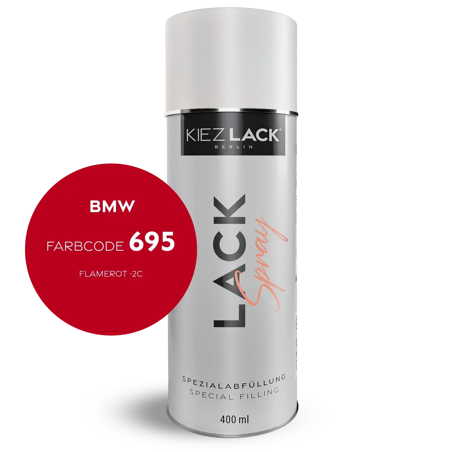 Kiezlack 1K Motorradlack Spraydose BMW 695 FLAMEROT -2C