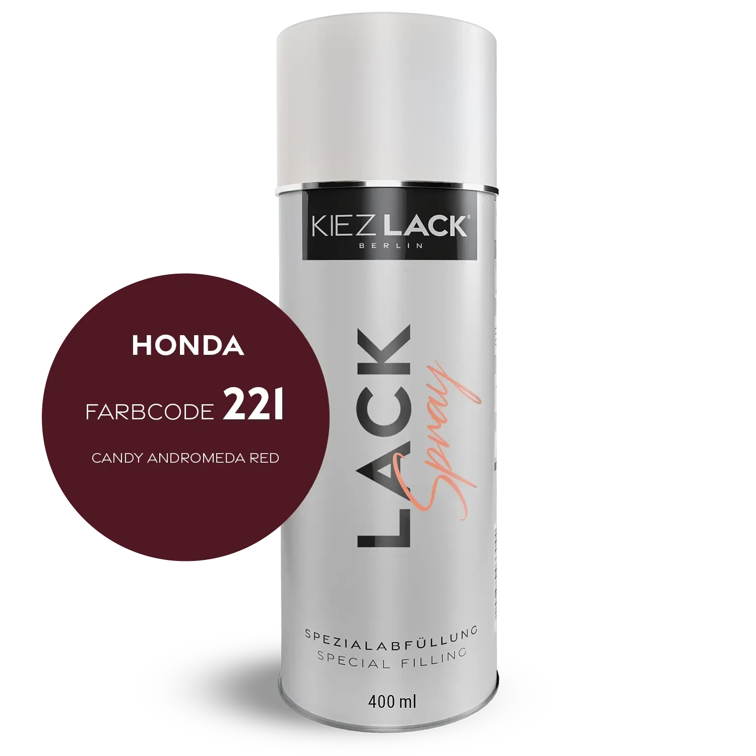 Kiezlack 1K Motorradlack Spraydose Honda 221 CANDY ANDROMEDA RED
