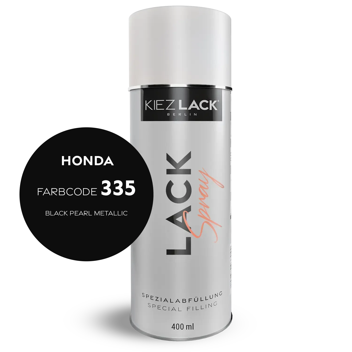 Kiezlack 1K Motorradlack Spraydose Honda 335 BLACK PEARL METALLIC