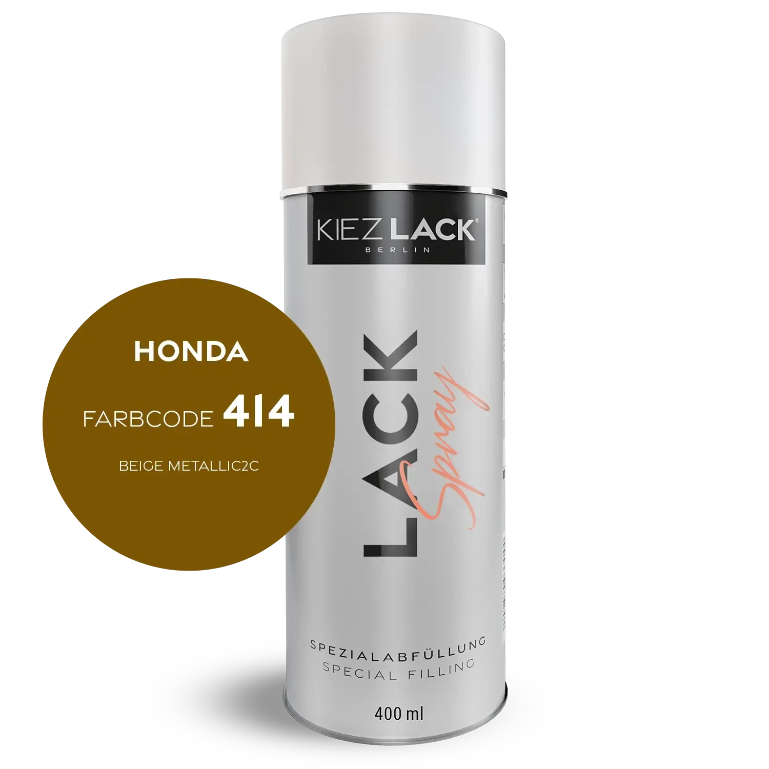 Kiezlack 1K Motorradlack Spraydose Honda 414 BEIGE METALLIC2C