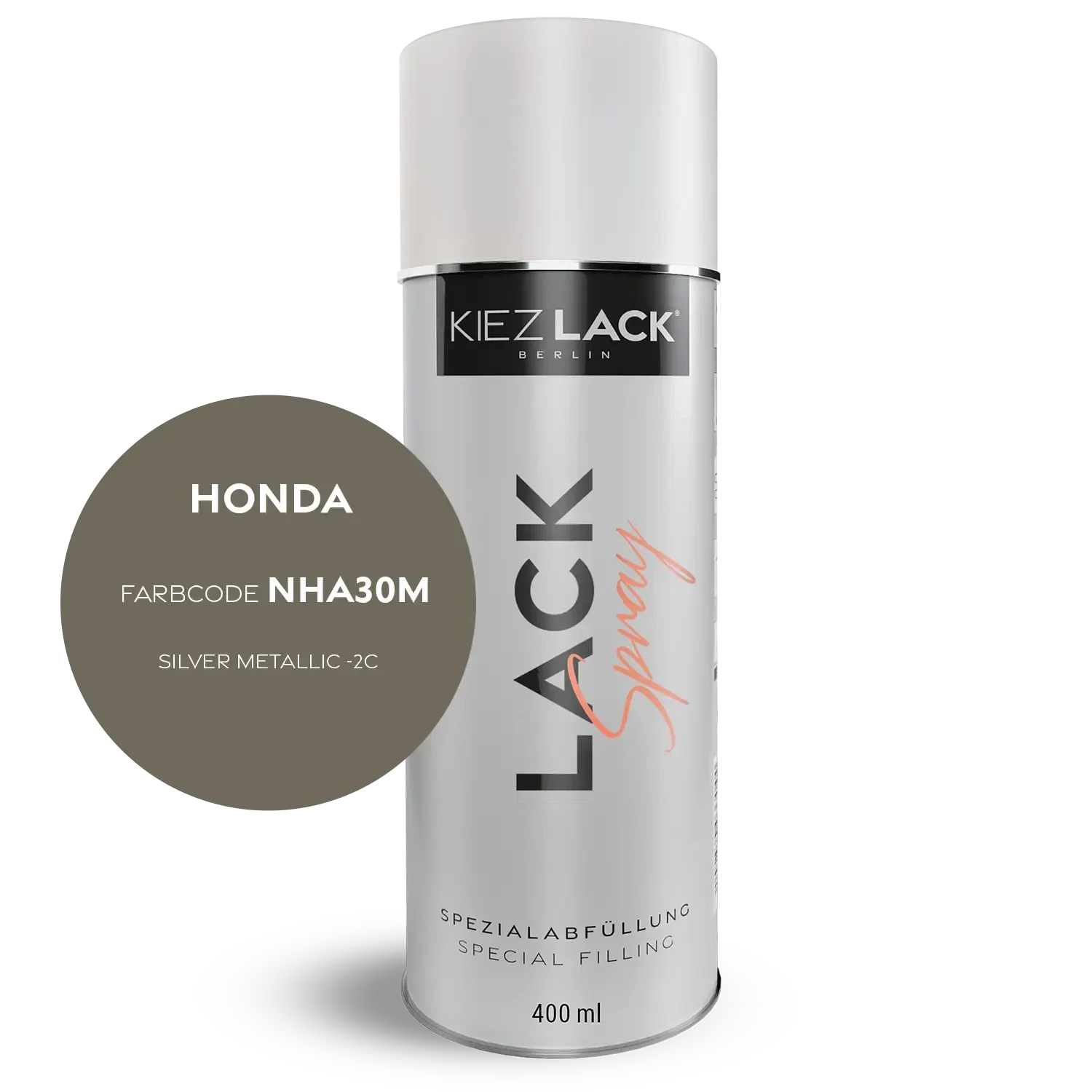 Kiezlack 1K Motorradlack Spraydose Honda NHA30M SILVER METALLIC -2C