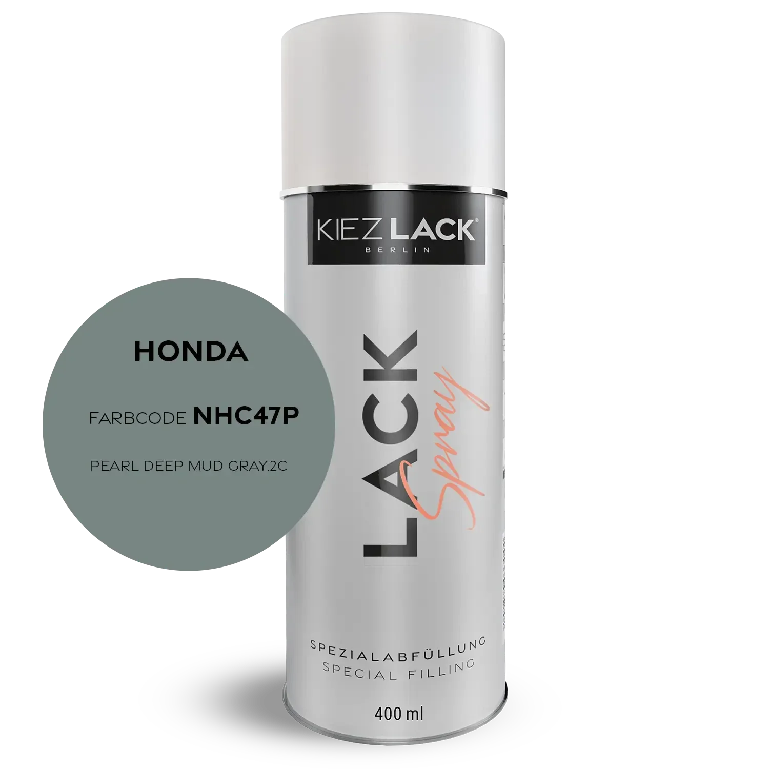 Kiezlack 1K Motorradlack Spraydose Honda NHC47P PEARL DEEP MUD GRAY.2C