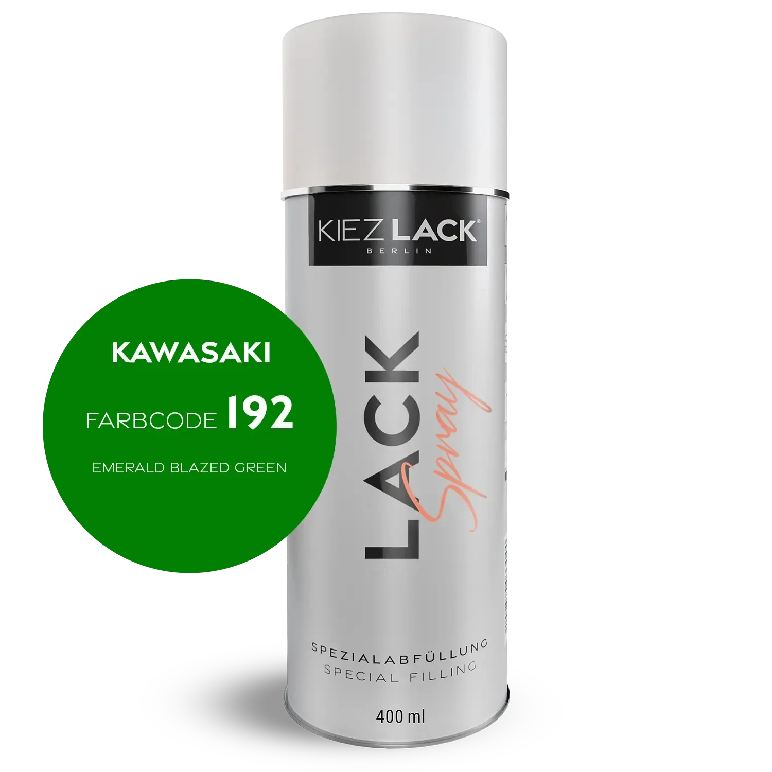 Kiezlack 1K Motorradlack Spraydose Kawasaki 192 EMERALD BLAZED GREEN