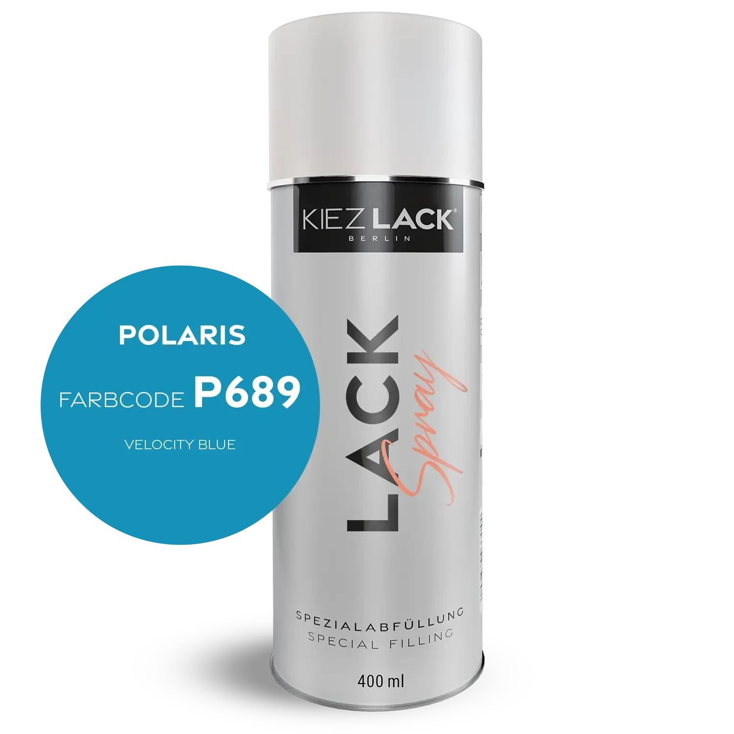 Kiezlack 1K Motorradlack Spraydose Polaris P689 VELOCITY BLUE
