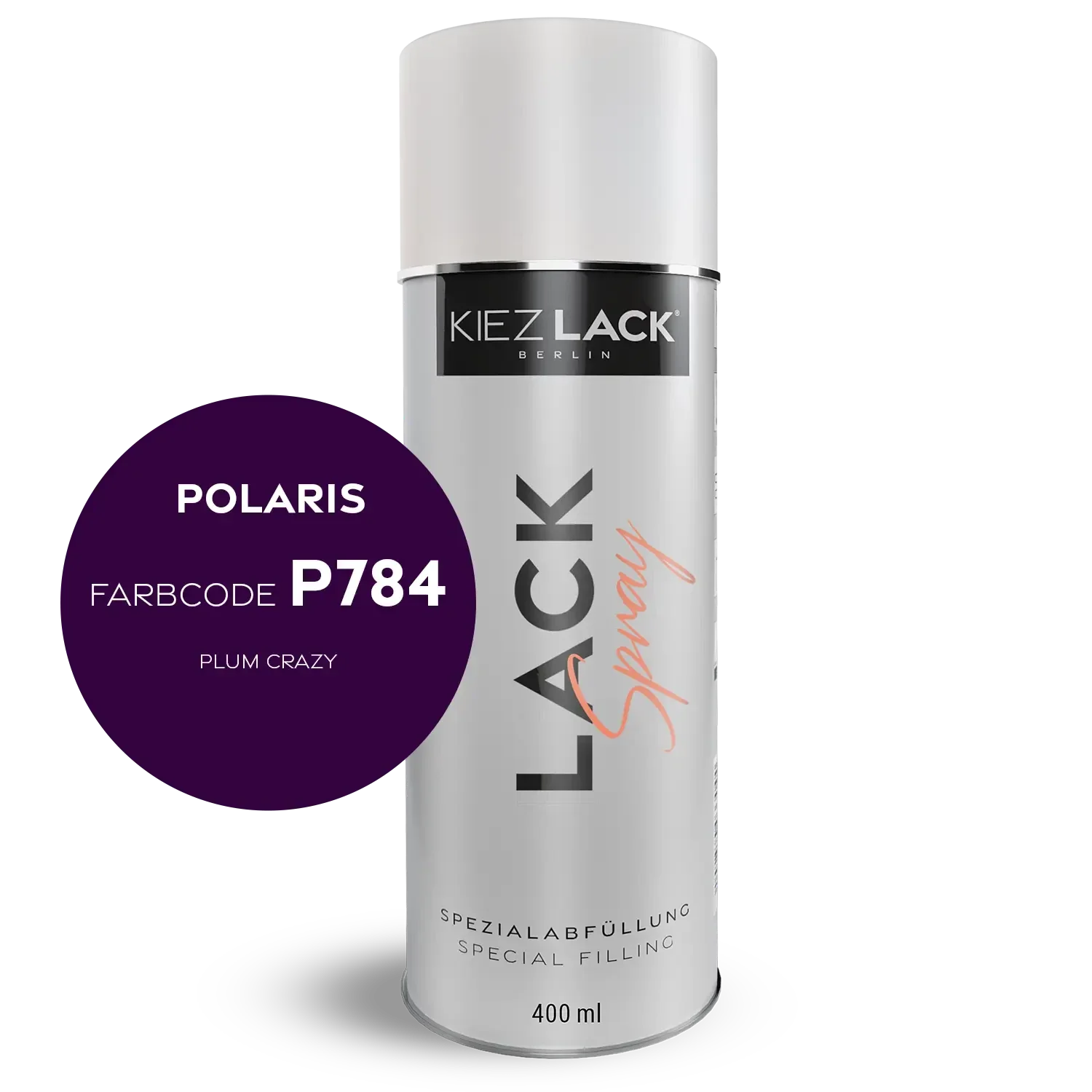 Kiezlack 1K Motorradlack Spraydose Polaris P784 PLUM CRAZY