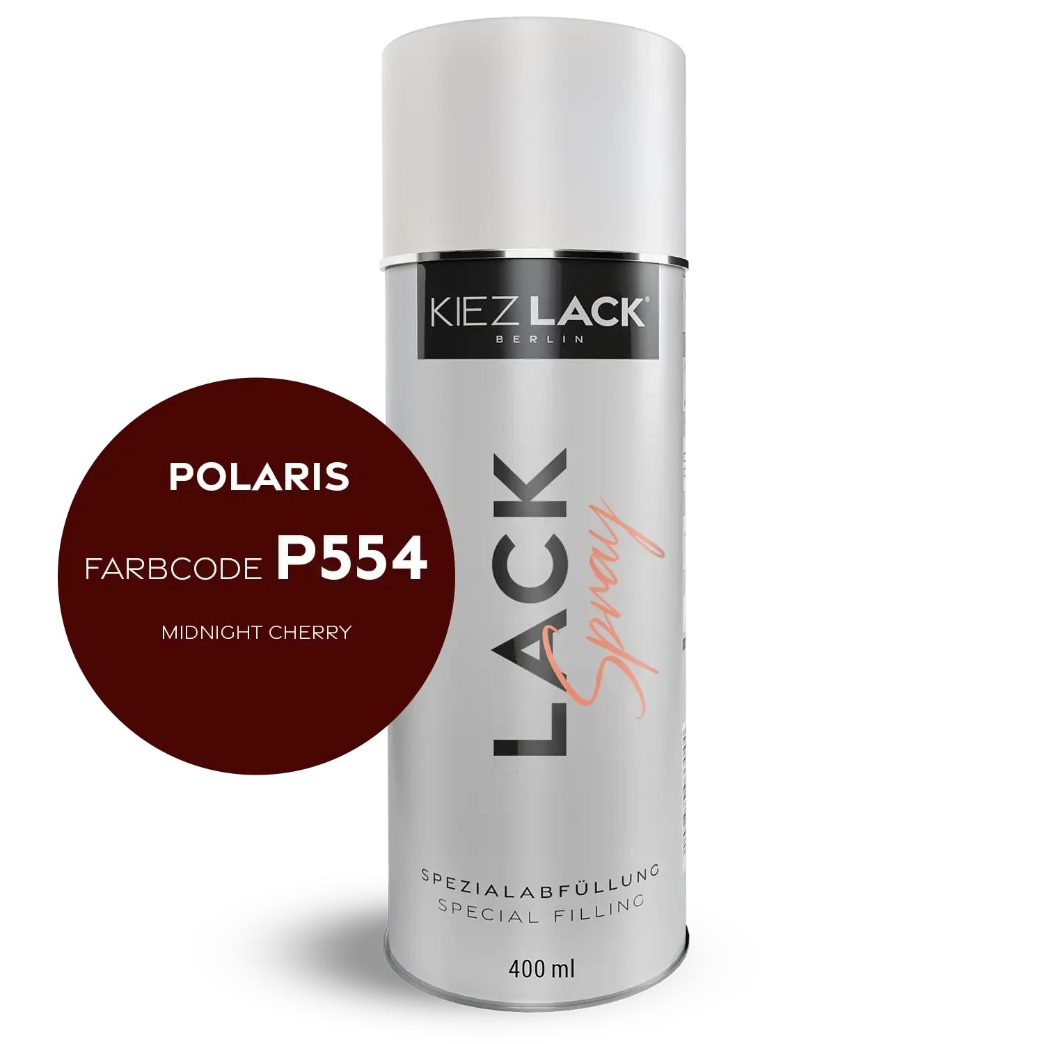 Kiezlack 1K Motorradlack Spraydose Polaris P554 MIDNIGHT CHERRY