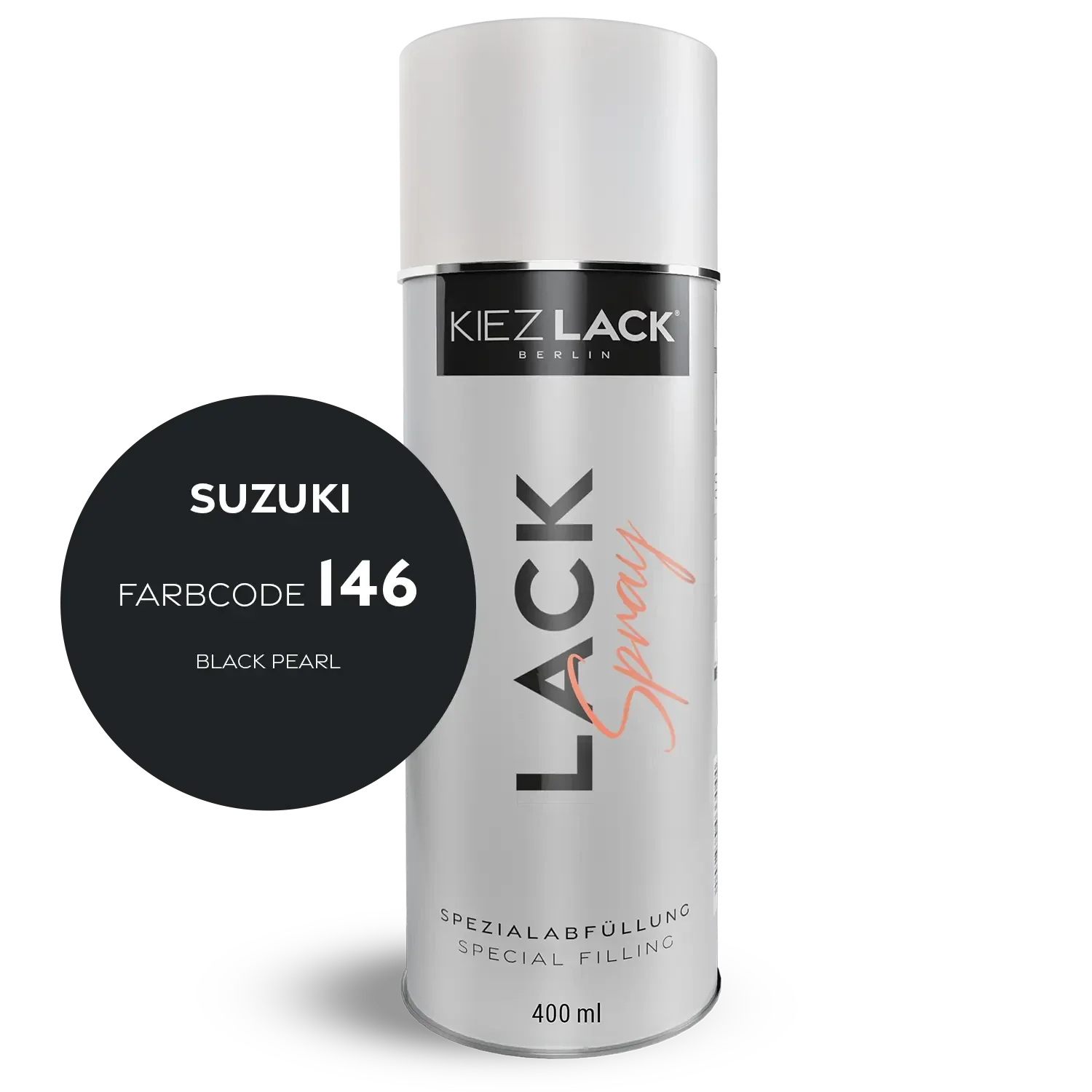 Kiezlack 1K Motorradlack Spraydose Suzuki 146 BLACK PEARL