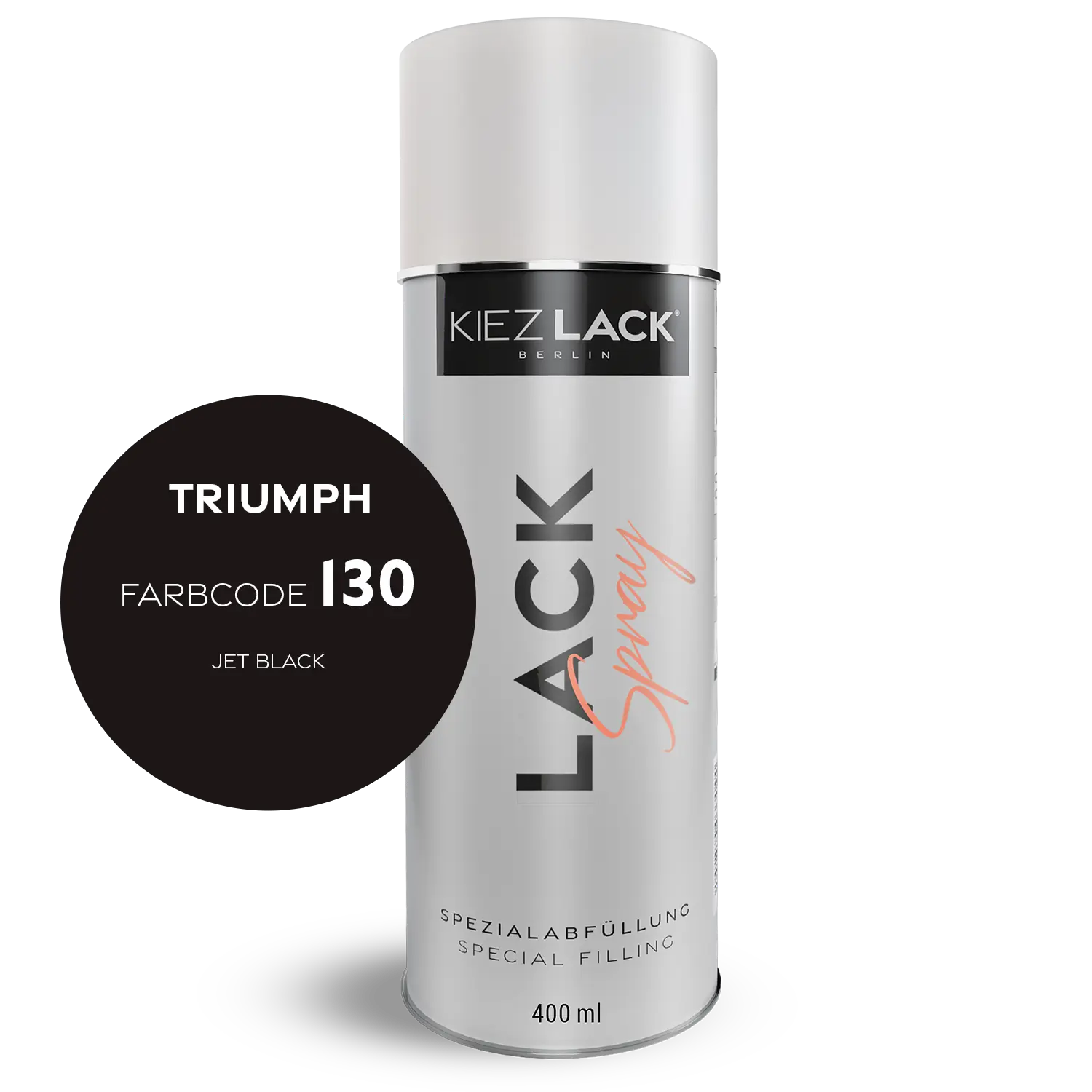 Kiezlack 1K Motorradlack Spraydose Triumph 130 JET BLACK