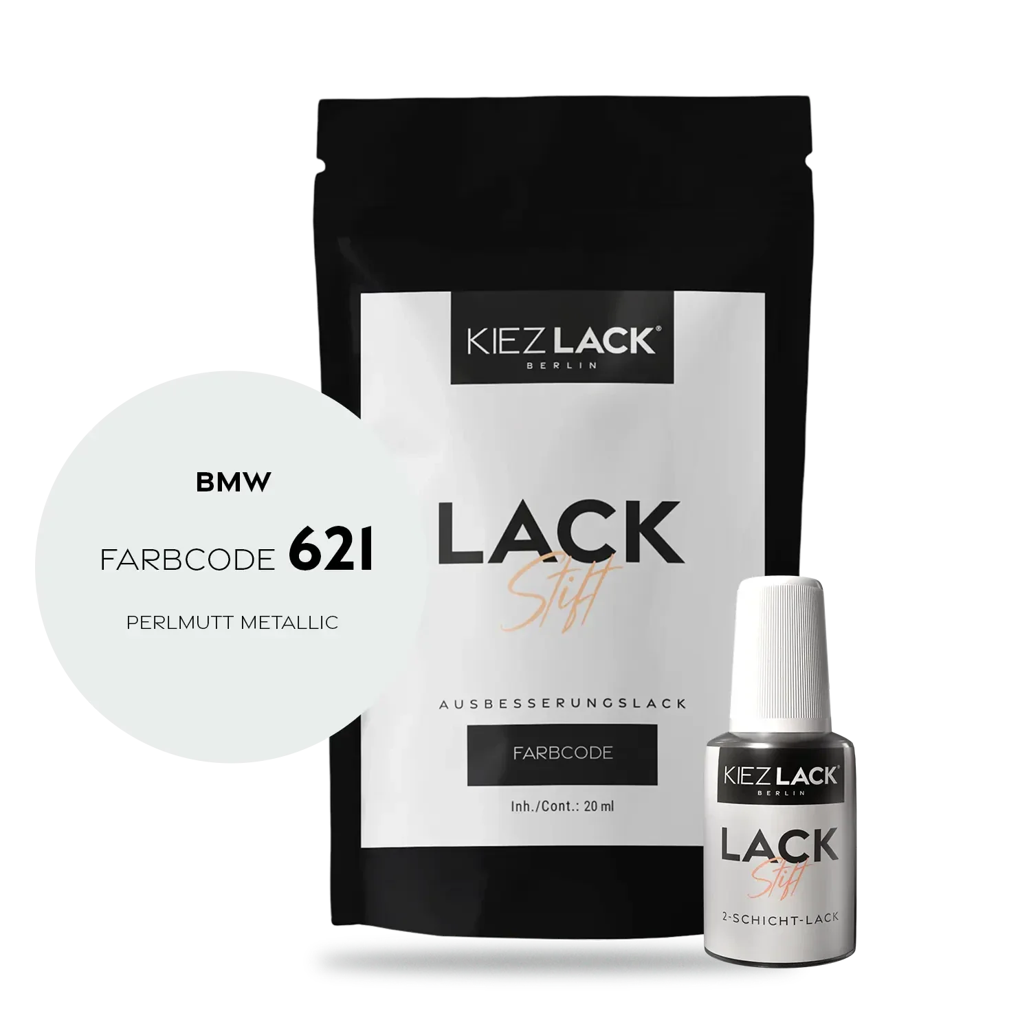 Kiezlack Motorradlack Lackstift BMW 104 PERLMUTT METALLIC