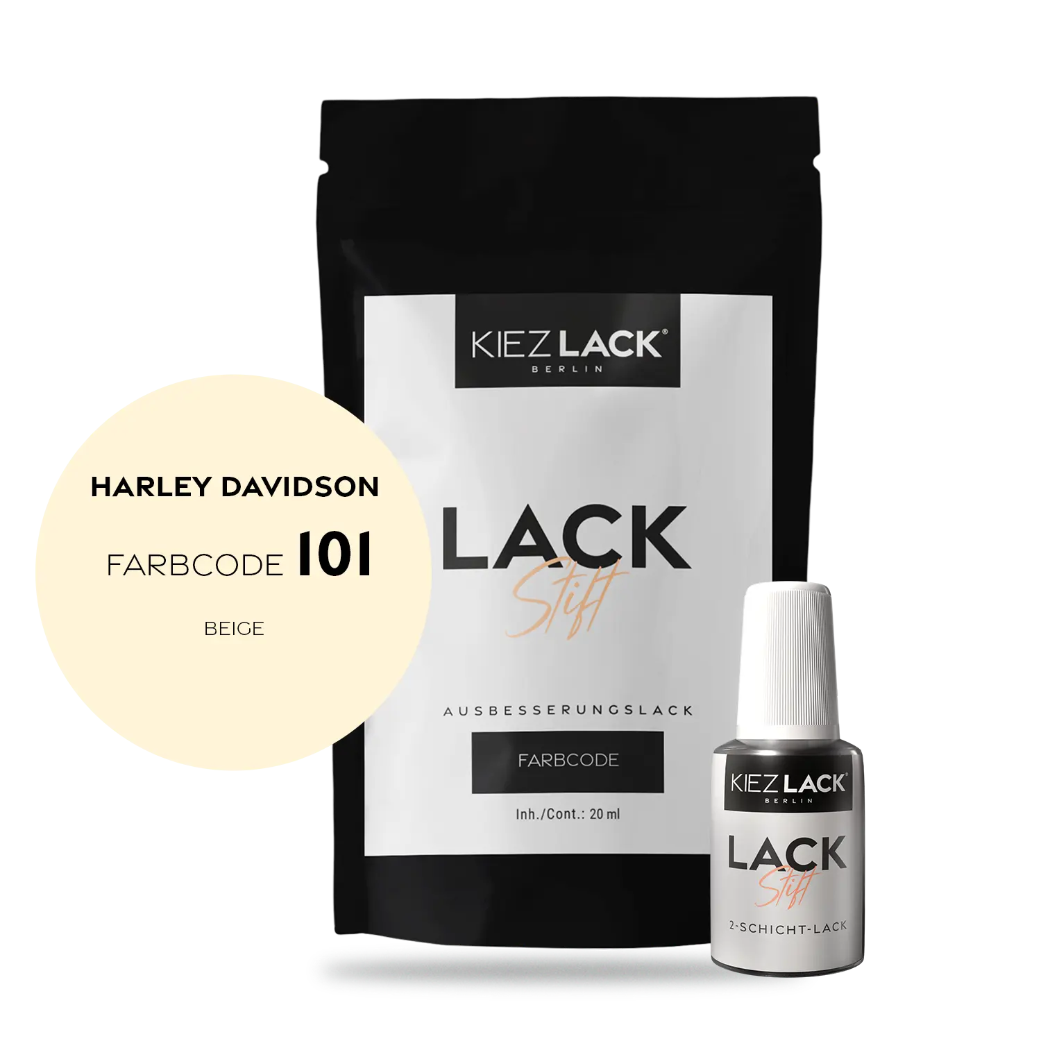 Kiezlack Motorradlack Lackstift Harley Davidson 101 BEIGE